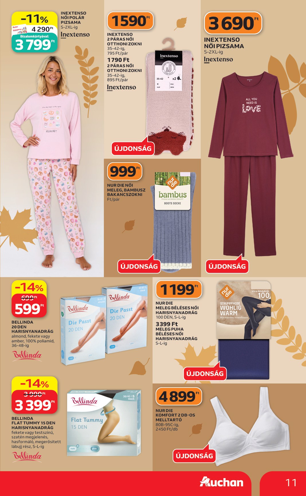 auchan - Aktuális Auchan - Őszi ruha ajánlataink szórólap érvényes csütörtöktől 2026.10.01.-től szerdától 2026.10.21.-ig - page: 11