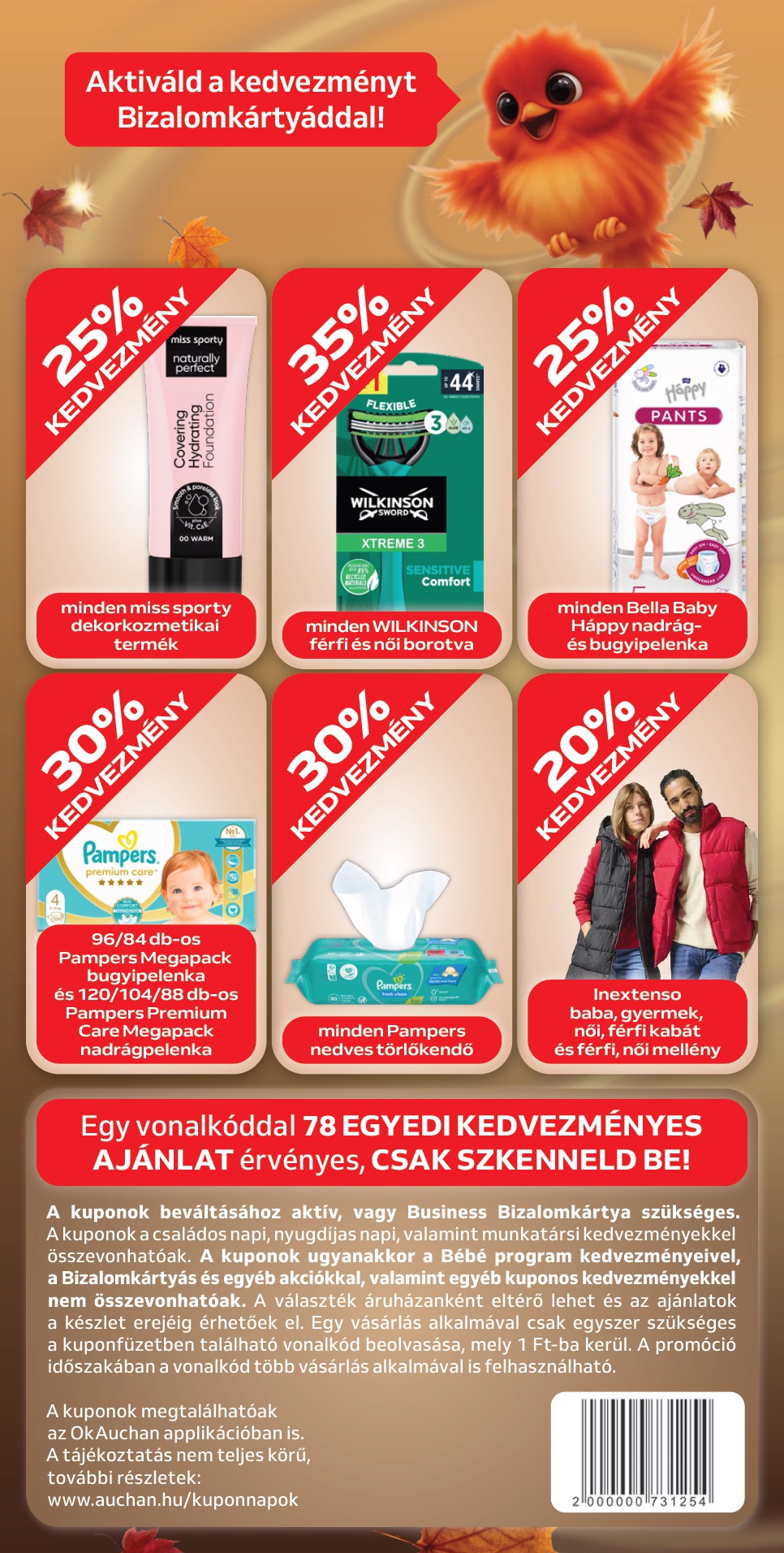auchan - Aktuális Auchan - Őszi kuponnapok szórólap érvényes csütörtöktől 2026.10.01.-től vasárnaptól 2026.10.11.-ig - page: 6