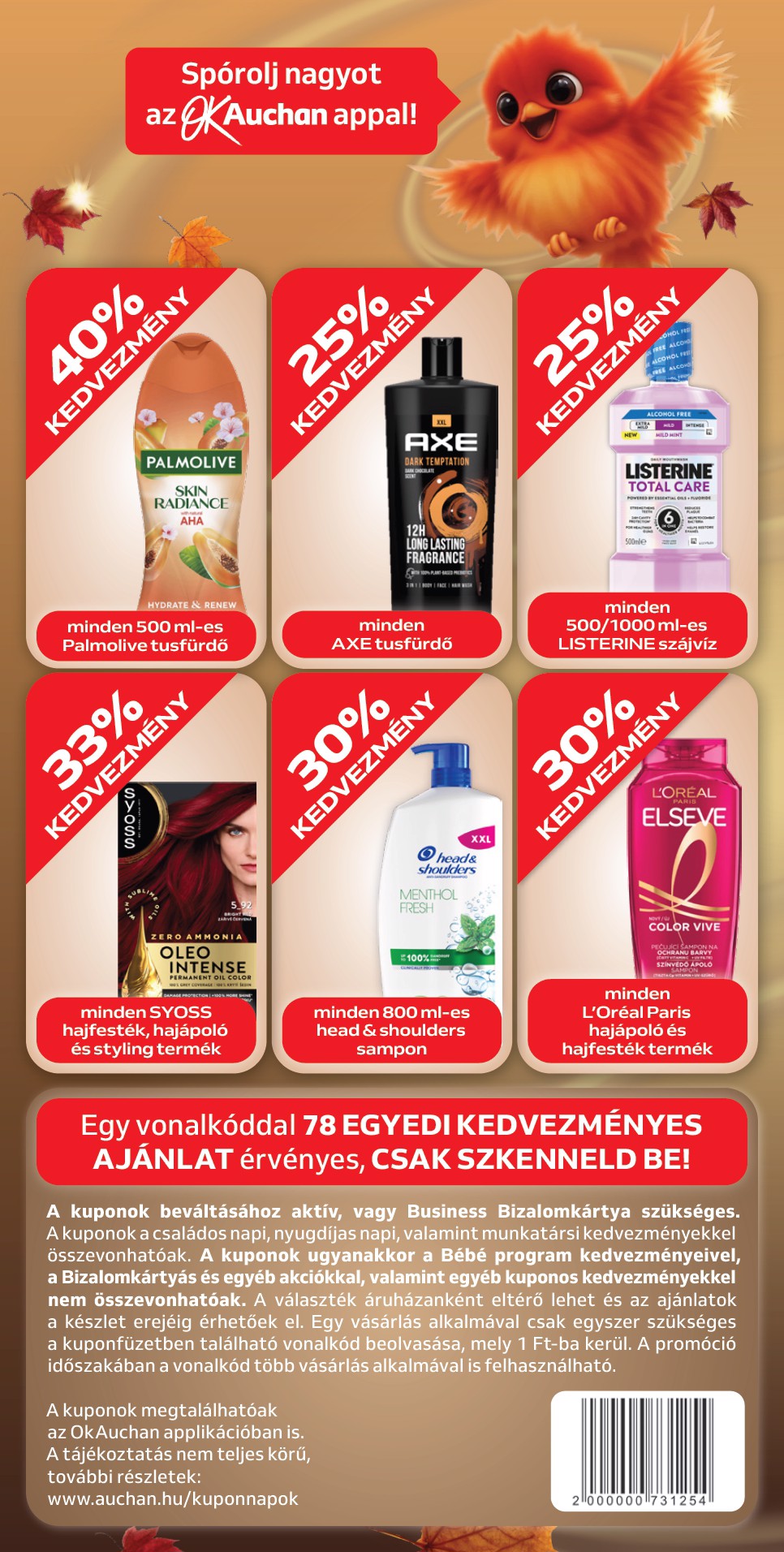auchan - Aktuális Auchan - Őszi kuponnapok szórólap érvényes csütörtöktől 2026.10.01.-től vasárnaptól 2026.10.11.-ig - page: 4