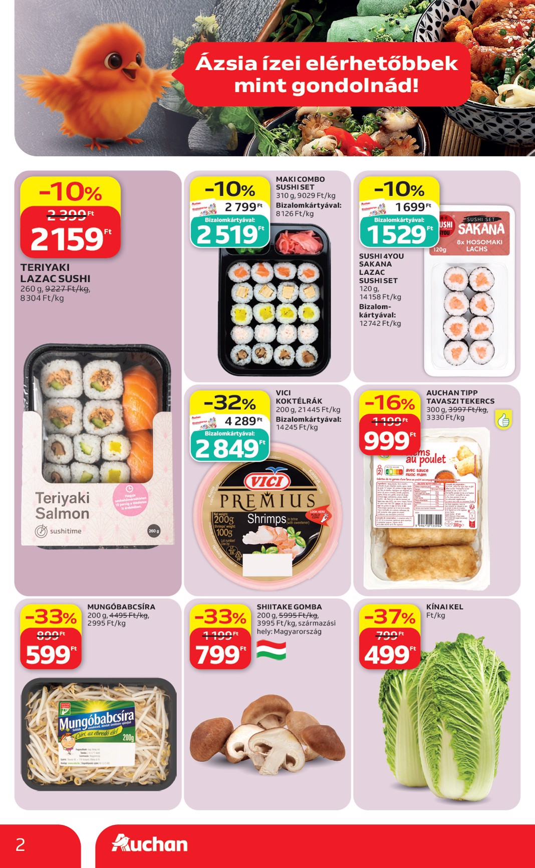 auchan - Aktuális Auchan - Ázsiai ajánlataink szórólap érvényes csütörtöktől 2026.10.08.-től szerdától 2026.10.21.-ig - page: 2