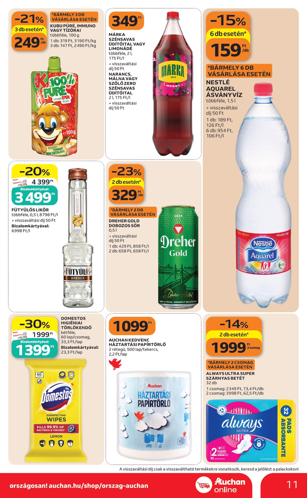 auchan - Aktuális Auchan szupermarket szórólap érvényes csütörtöktől 2026.10.08.-től szerdától 2026.10.14.-ig - page: 11