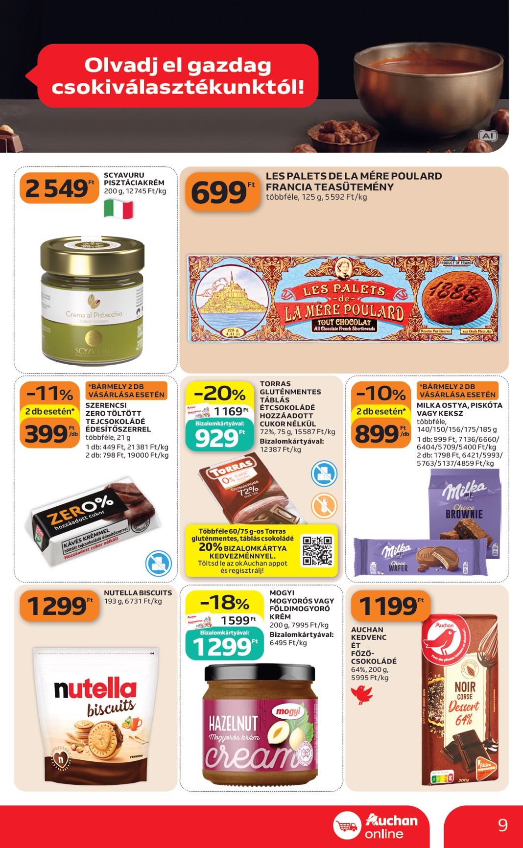 auchan - Aktuális Auchan szupermarket szórólap érvényes csütörtöktől 2026.10.08.-től szerdától 2026.10.14.-ig - page: 9