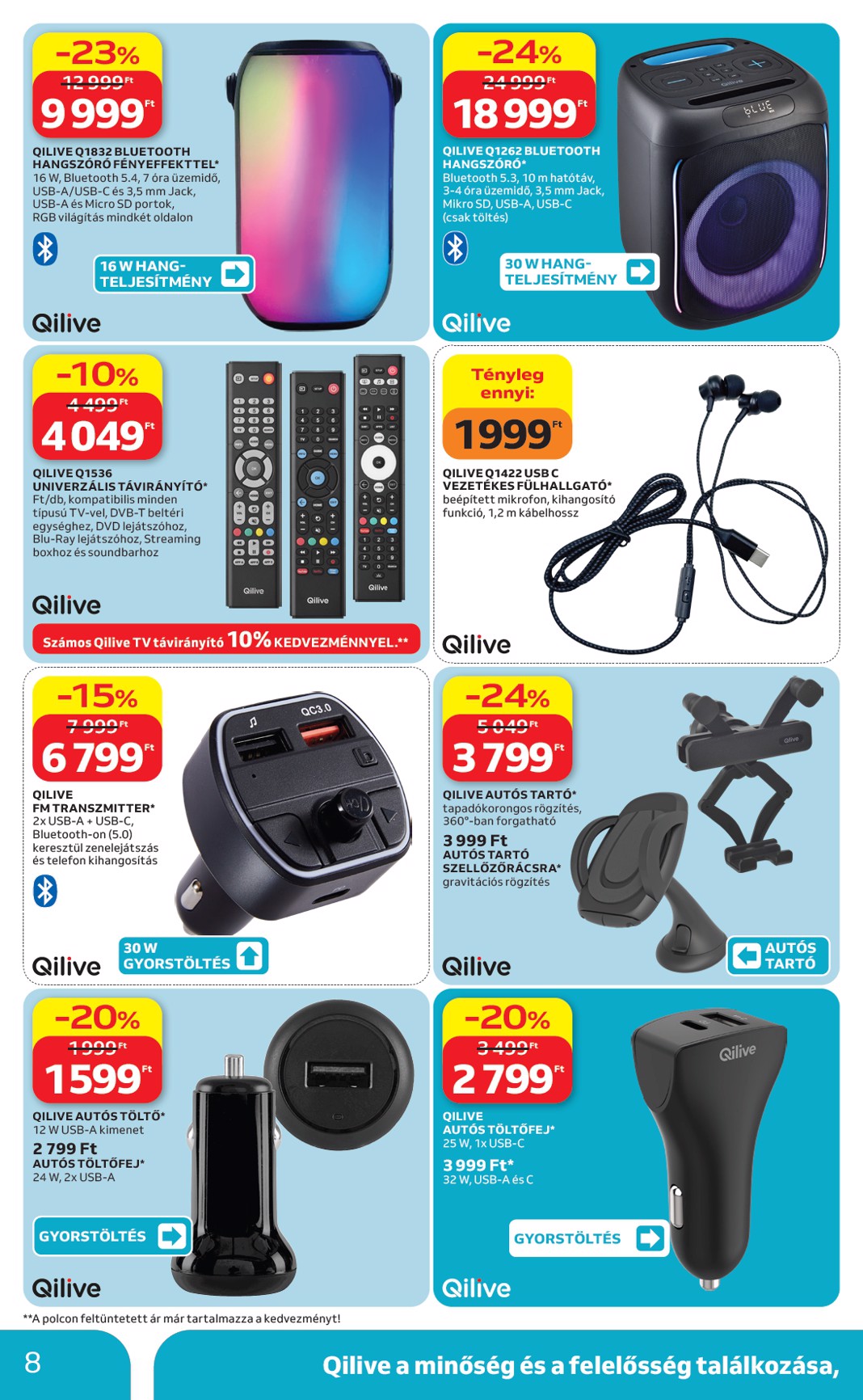 auchan - Aktuális Auchan - Qilive ajánlataink szórólap érvényes csütörtöktől 2026.10.08.-től szerdától 2026.10.28.-ig - page: 8