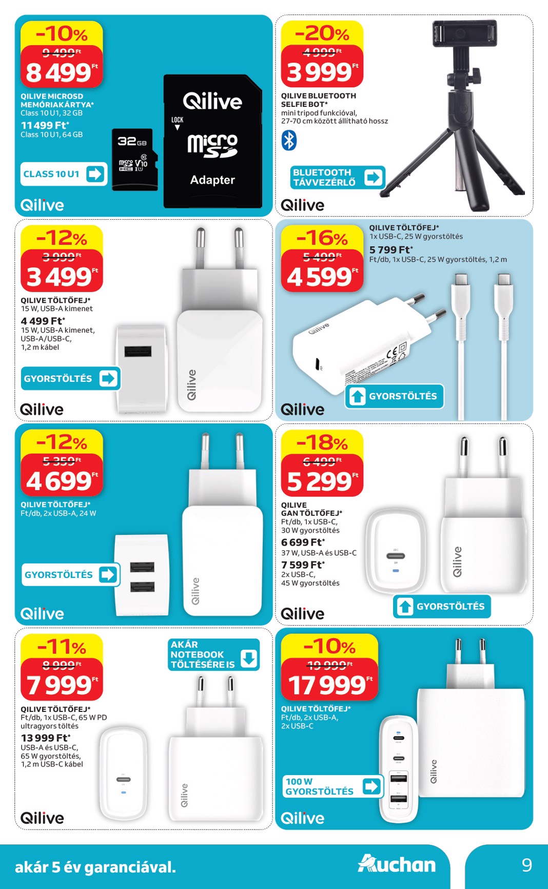 auchan - Aktuális Auchan - Qilive ajánlataink szórólap érvényes csütörtöktől 2026.10.08.-től szerdától 2026.10.28.-ig - page: 9