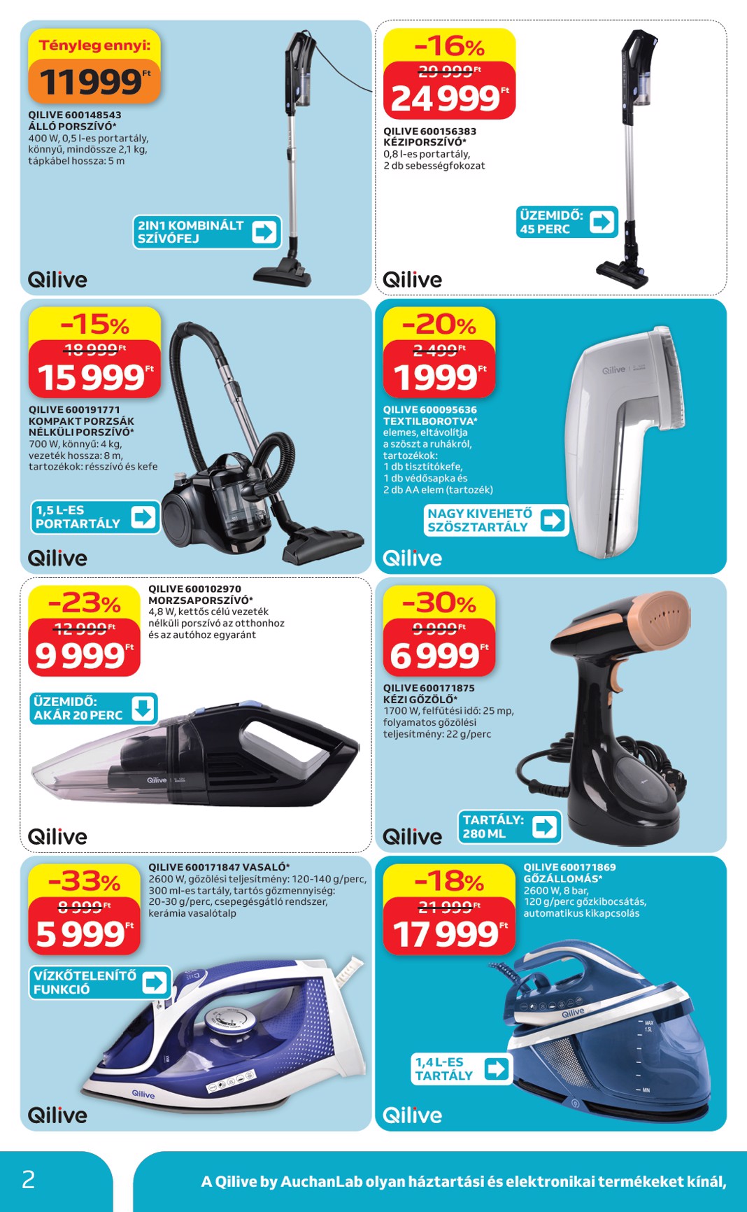 auchan - Aktuális Auchan - Qilive ajánlataink szórólap érvényes csütörtöktől 2026.10.08.-től szerdától 2026.10.28.-ig - page: 2