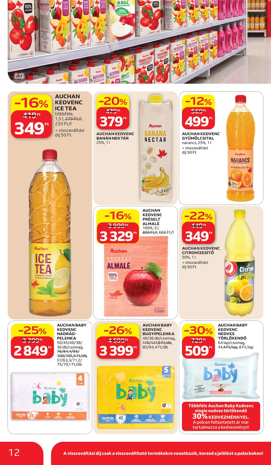 auchan - A jövőbeli Auchan Hipermarket - Sajátmárkás ajánlataink akciós újság csütörtöktől 2026.10.15.-tól szerdától 2026.10.28.-ig érvényes. - page: 12