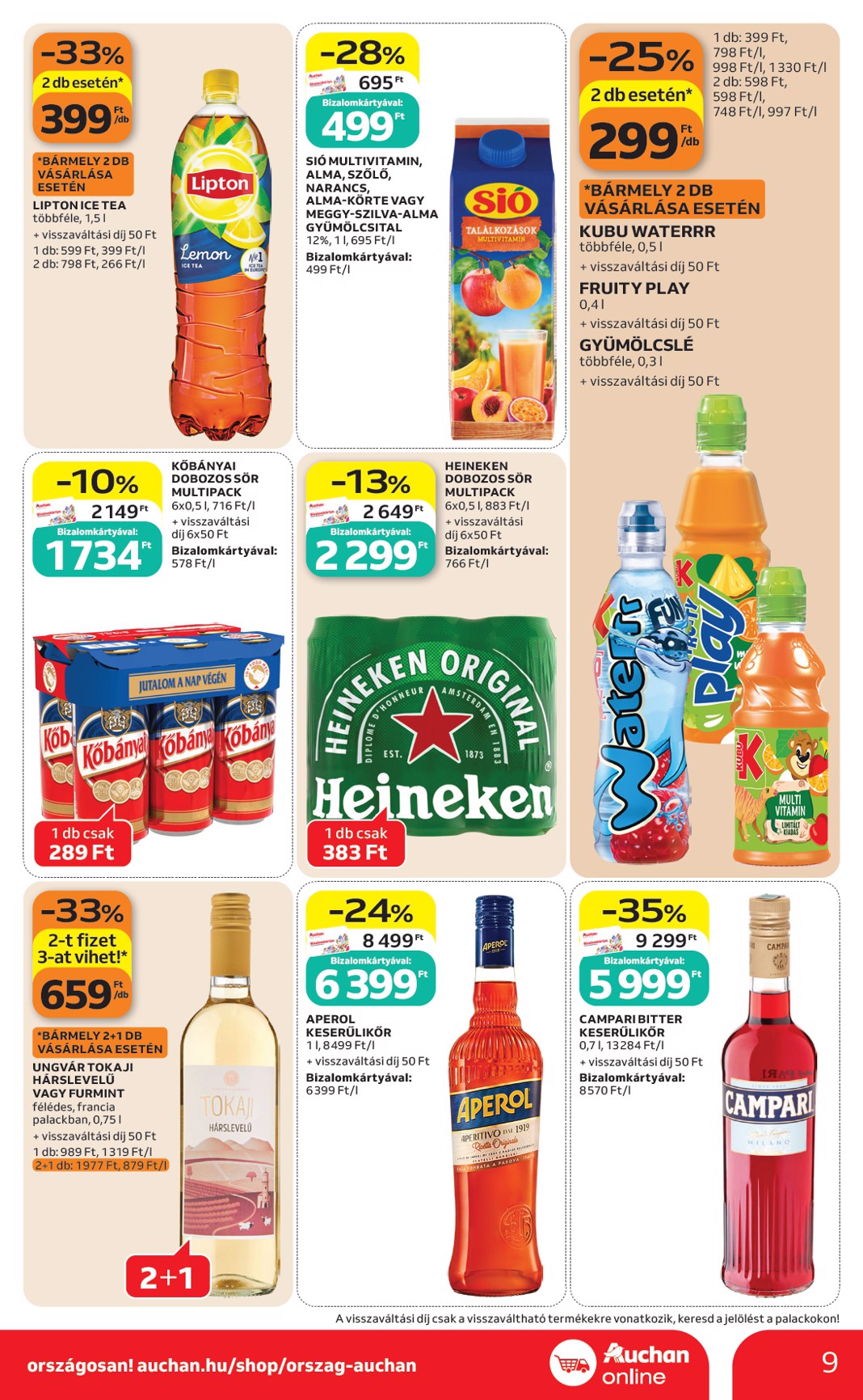 auchan - A jövőbeli Auchan szupermarket akciós újság csütörtöktől 2026.10.15.-tól szerdától 2026.10.21.-ig érvényes. - page: 9