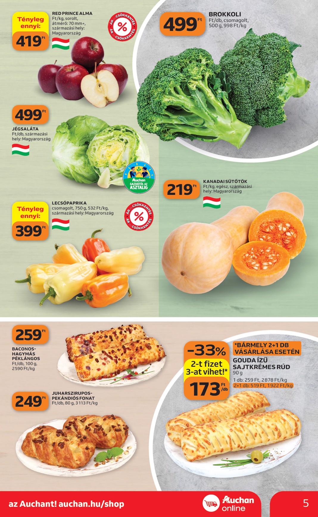 auchan - A jövőbeli Auchan szupermarket akciós újság csütörtöktől 2026.10.15.-tól szerdától 2026.10.21.-ig érvényes. - page: 5