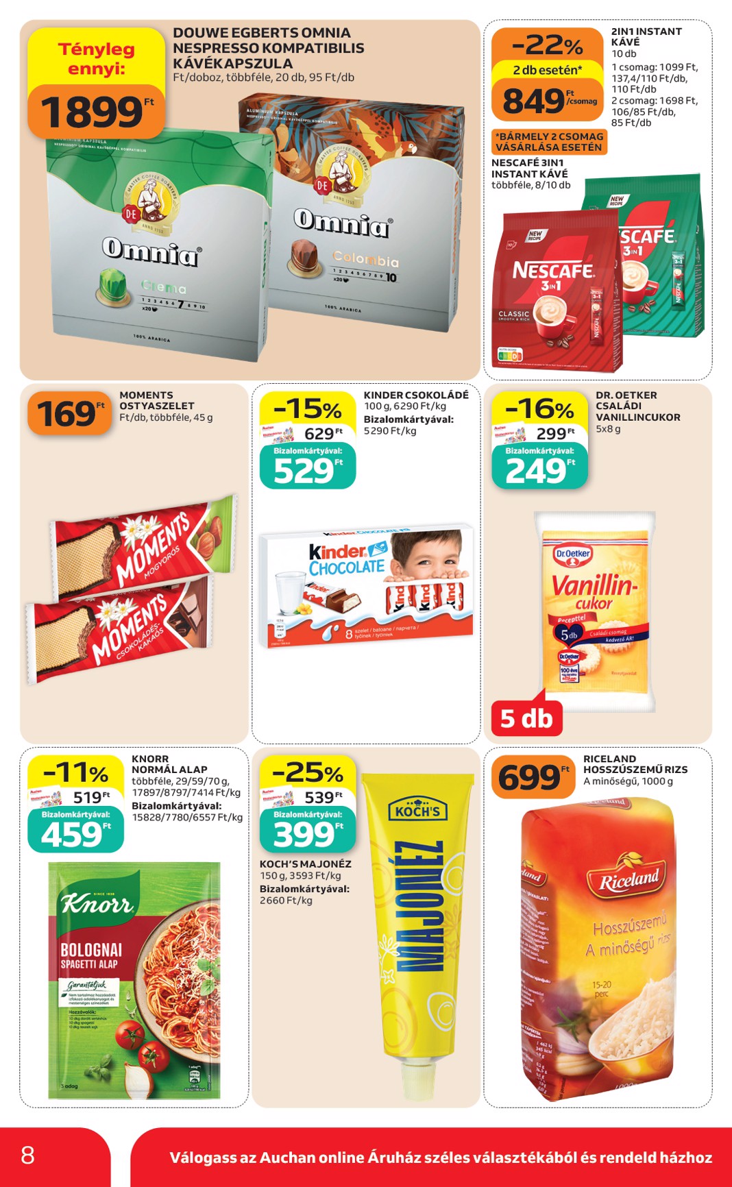 auchan - A jövőbeli Auchan szupermarket akciós újság csütörtöktől 2026.10.15.-tól szerdától 2026.10.21.-ig érvényes. - page: 8
