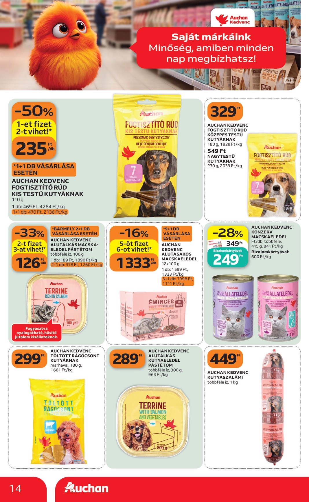 auchan - A jövőbeli Auchan szupermarket akciós újság csütörtöktől 2026.10.15.-tól szerdától 2026.10.21.-ig érvényes. - page: 14