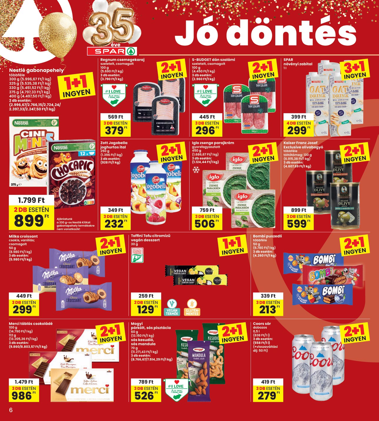 spar - INTERSPAR hirdetmény a következő hétre csütörtöktől 2026.10.08.-tól szerdától 2026.10.14.-ig - page: 6