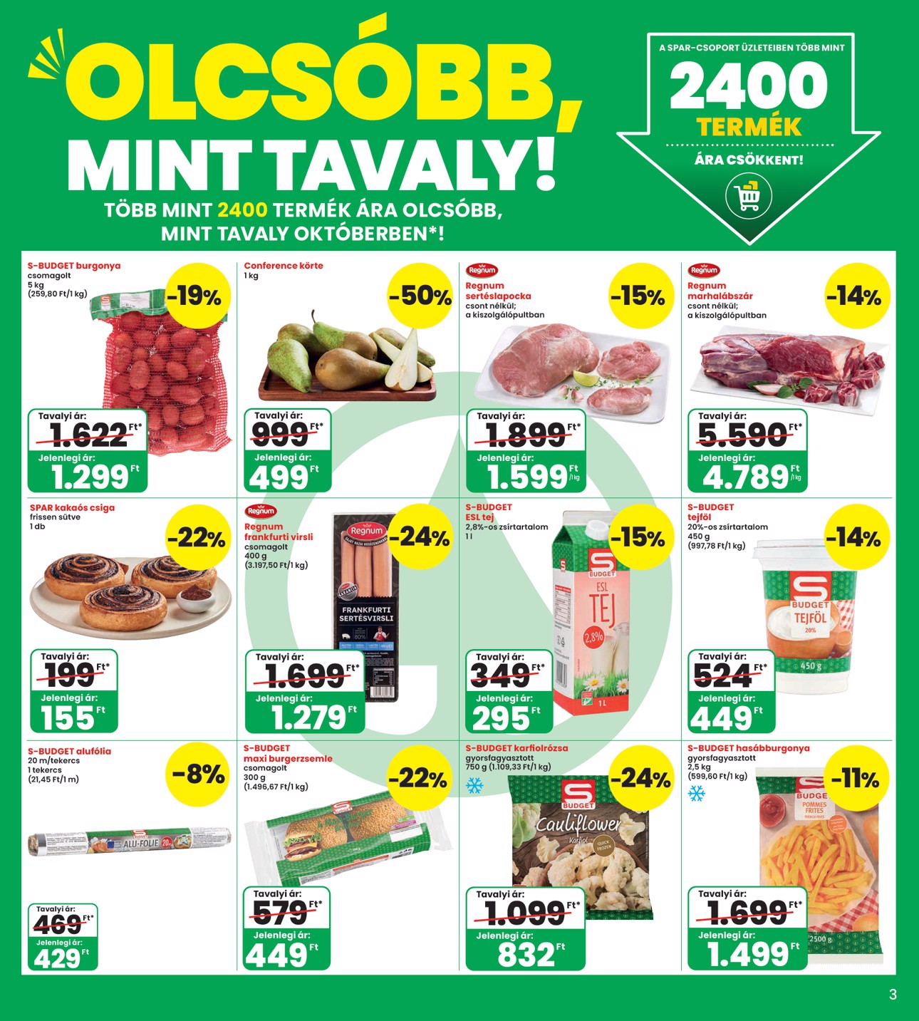 spar - INTERSPAR hirdetmény a következő hétre csütörtöktől 2026.10.08.-tól szerdától 2026.10.14.-ig - page: 3