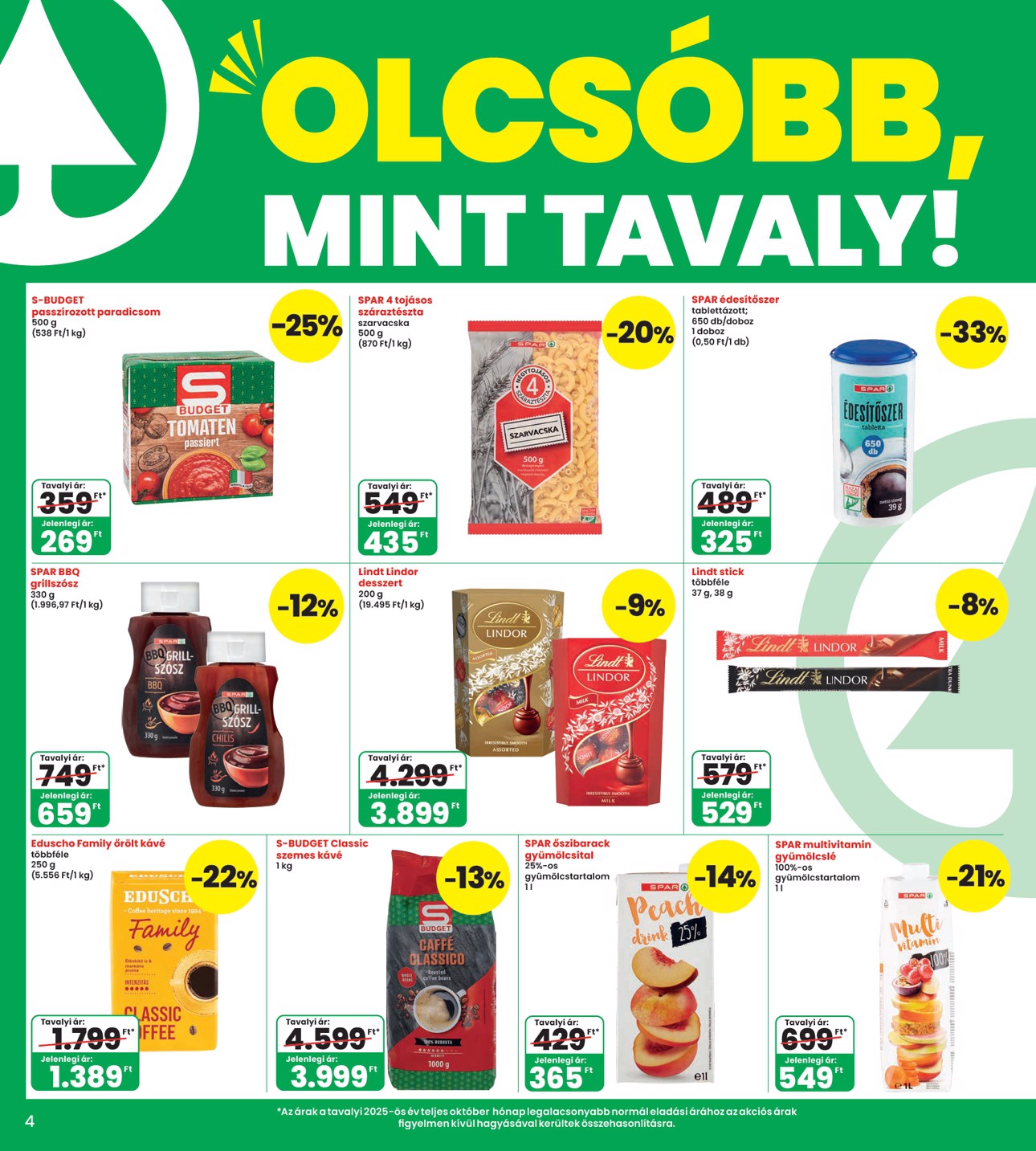 spar - INTERSPAR hirdetmény a következő hétre csütörtöktől 2026.10.08.-tól szerdától 2026.10.14.-ig - page: 4