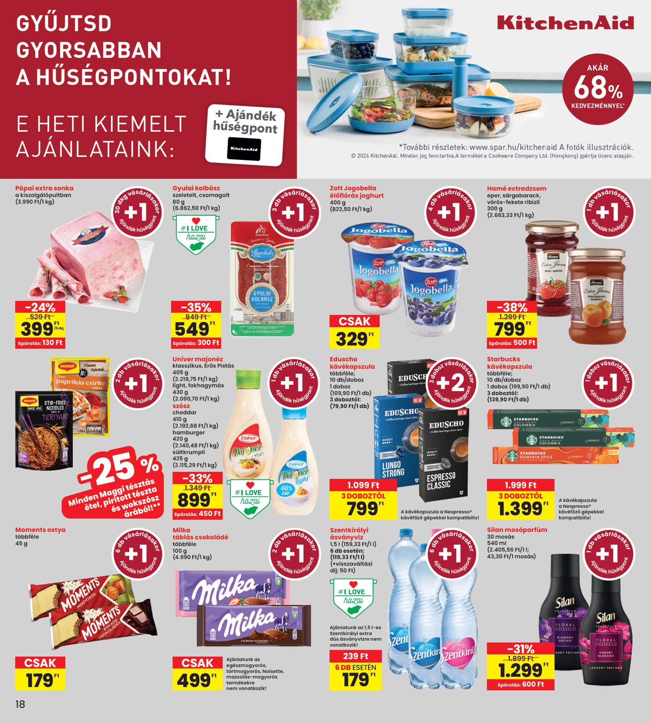 spar - INTERSPAR hirdetmény a következő hétre csütörtöktől 2026.10.08.-tól szerdától 2026.10.14.-ig - page: 18
