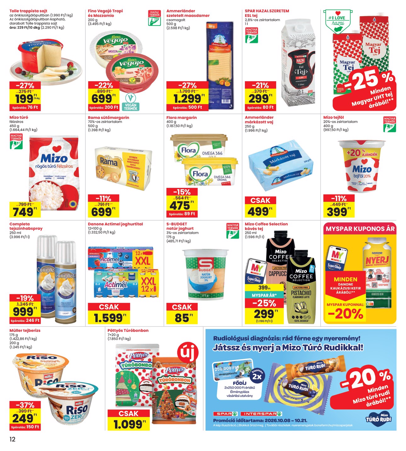 spar - INTERSPAR hirdetmény a következő hétre csütörtöktől 2026.10.08.-tól szerdától 2026.10.14.-ig - page: 12