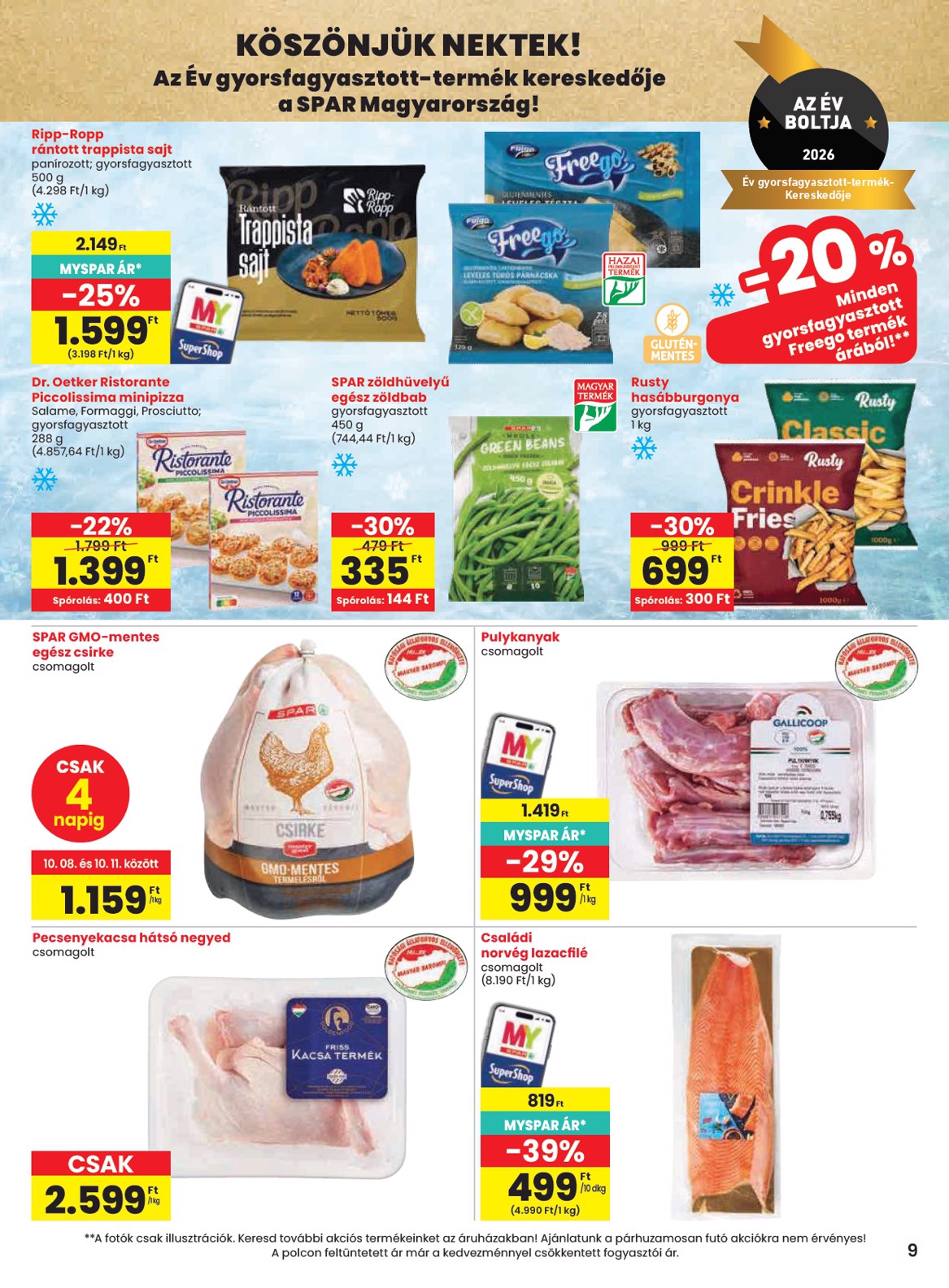 spar - SPAR hirdetmény a következő hétre csütörtöktől 2026.10.08.-tól szerdától 2026.10.14.-ig - page: 9