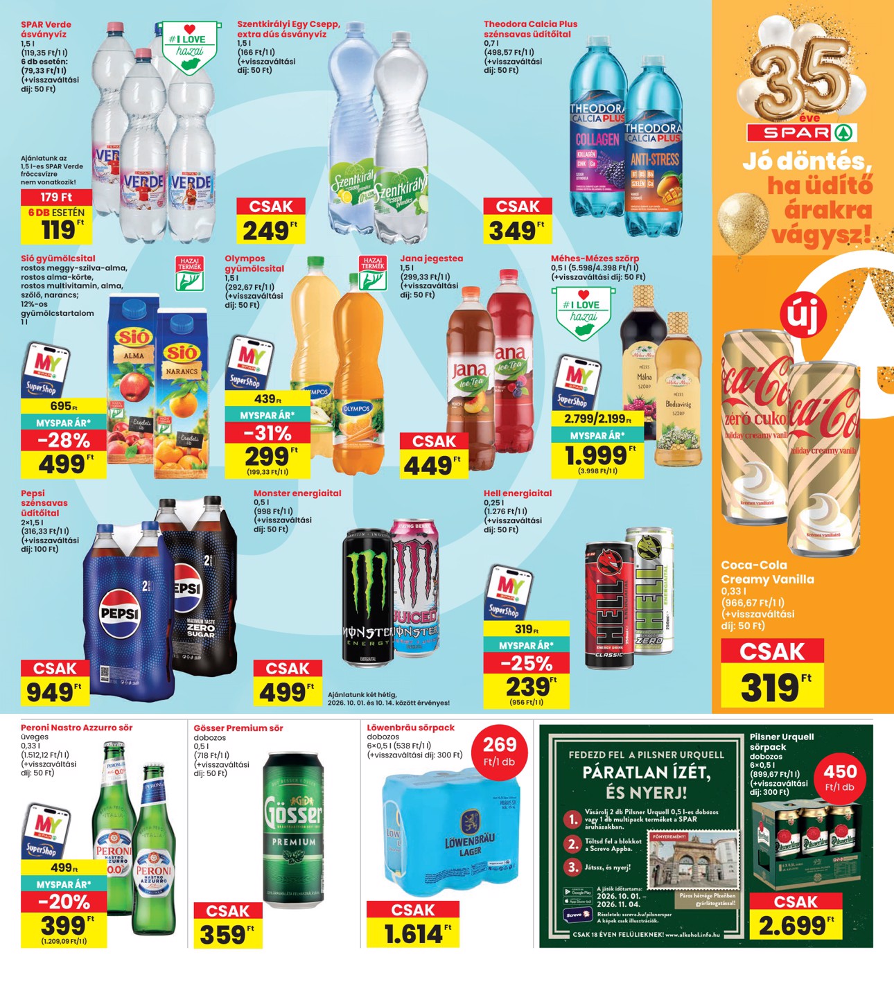 spar - Aktuális INTERSPAR szórólap érvényes csütörtöktől 2026.10.01.-től szerdától 2026.10.07.-ig - page: 27