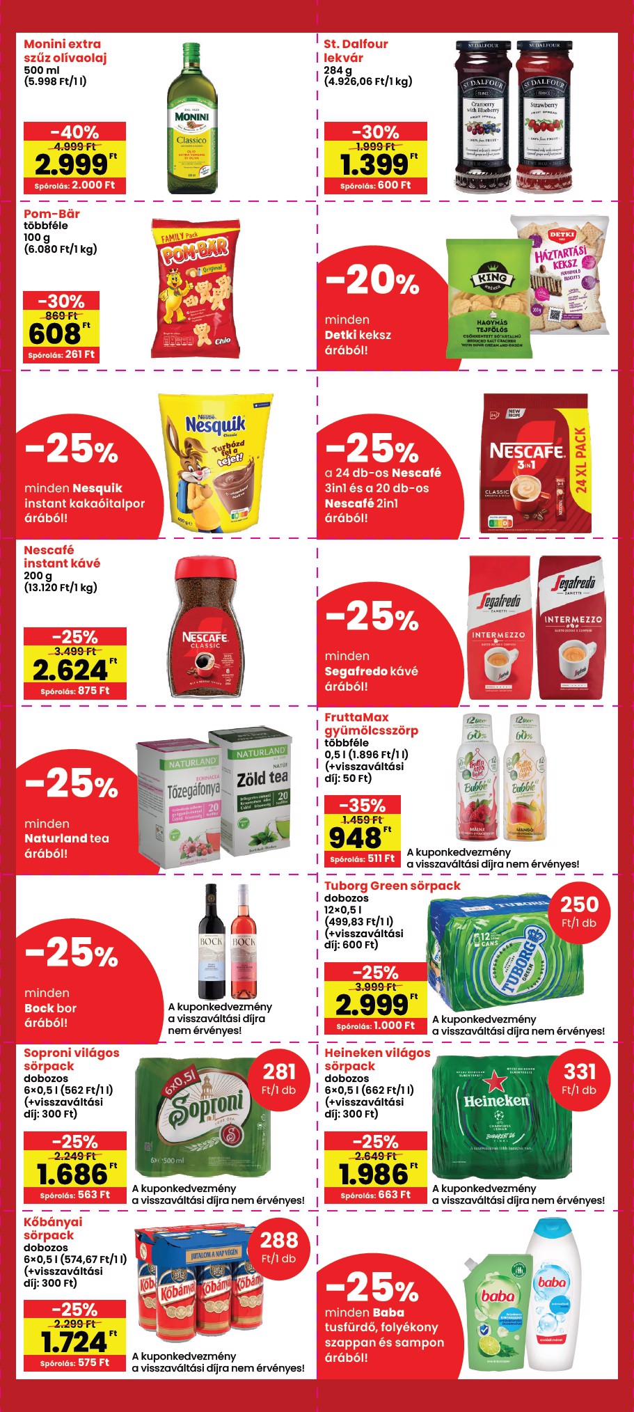 spar - Aktuális SPAR - Szülinapi kuponnapok szórólap érvényes csütörtöktől 2026.10.08.-től szerdától 2026.10.14.-ig - page: 3