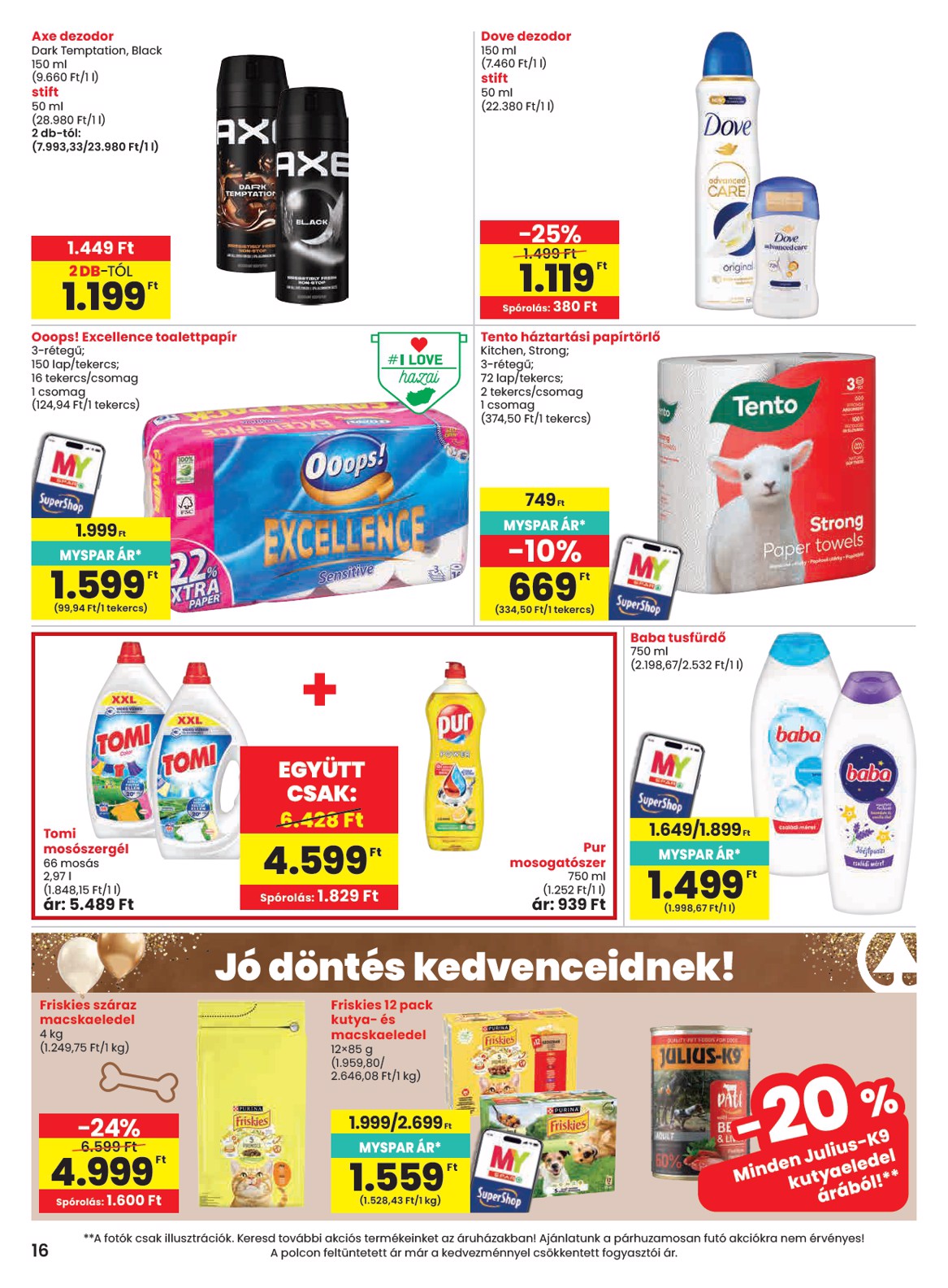 spar - SPAR hirdetmény a következő hétre csütörtöktől 2026.10.15.-tól szerdától 2026.10.21.-ig - page: 16