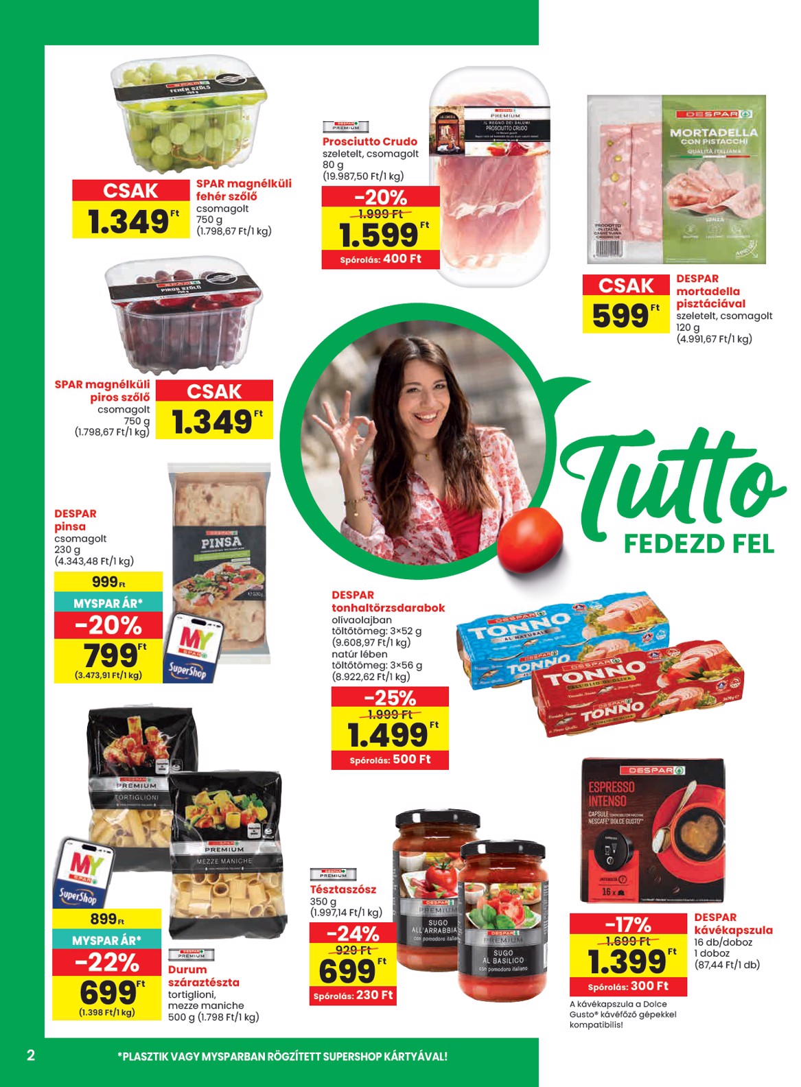 spar - SPAR hirdetmény a következő hétre csütörtöktől 2026.10.15.-tól szerdától 2026.10.21.-ig - page: 2