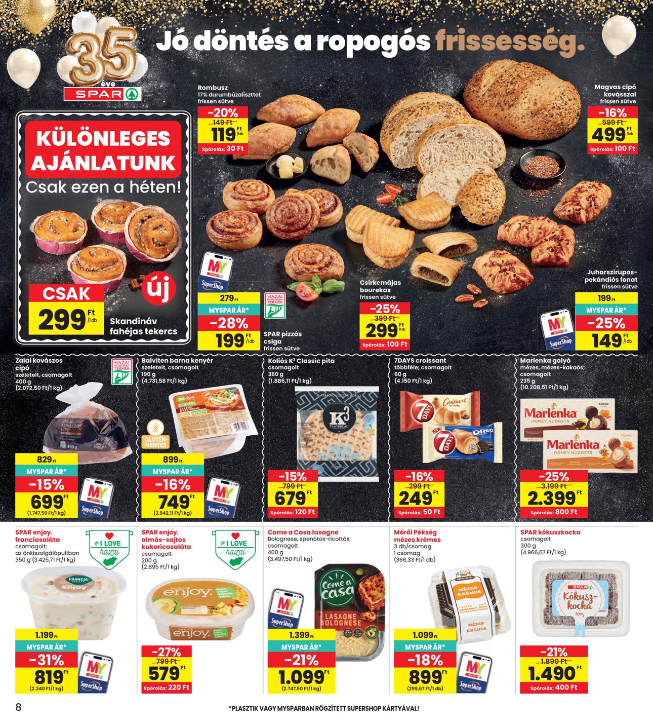 spar - INTERSPAR hirdetmény a következő hétre csütörtöktől 2026.10.15.-tól szerdától 2026.10.21.-ig - page: 8