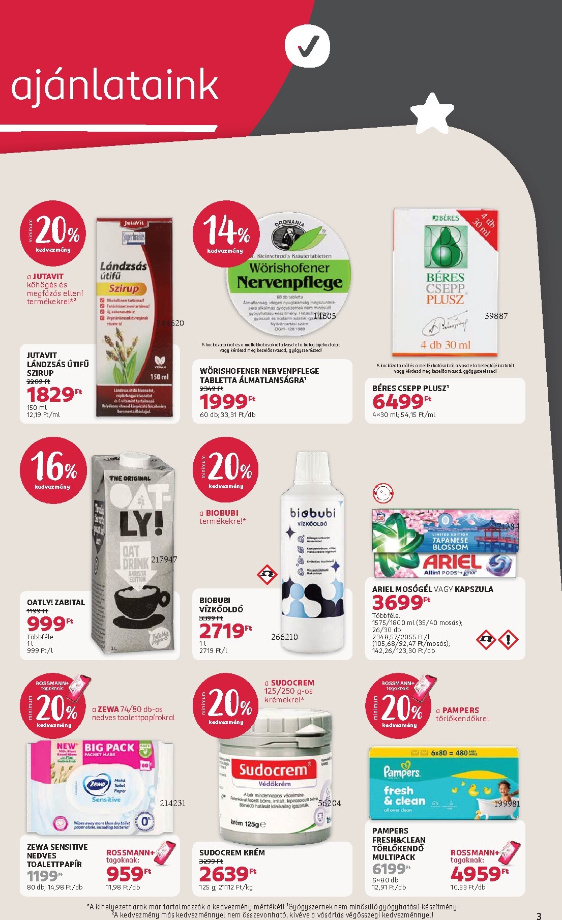 rossmann - Rossmann hirdetmény a következő hétre hétfőtől 2026.10.05.-tól péntektől 2026.10.09.-ig - page: 3