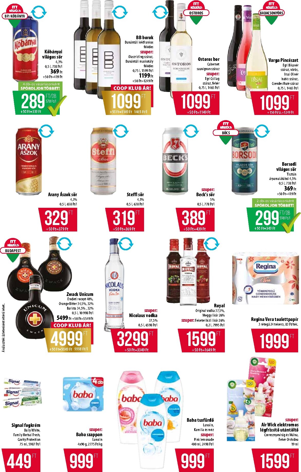 coop - A jövőbeli Coop - Abc-Szuper akciós újság csütörtöktől 2026.10.08.-tól szerdától 2026.10.14.-ig érvényes. - page: 10
