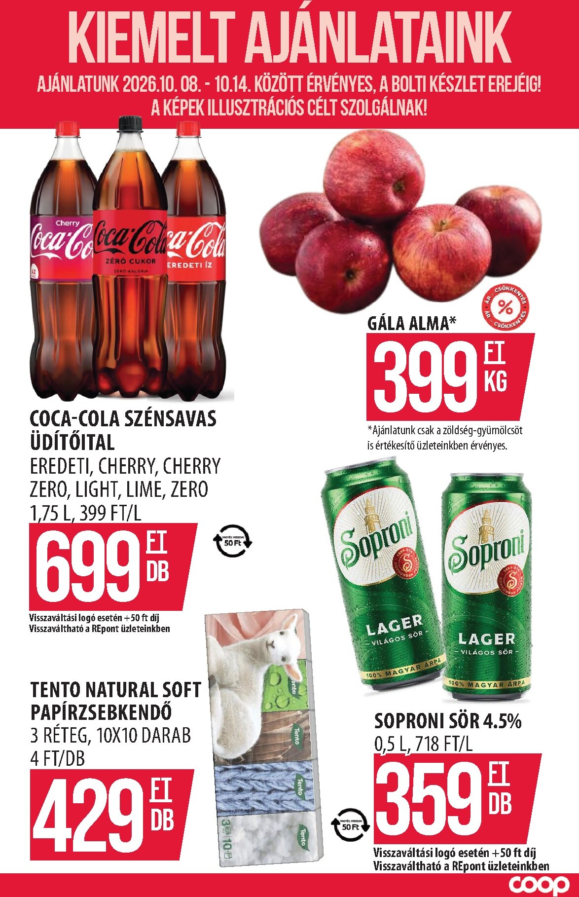 coop - Aktuális Coop - Szolnok/Eger és Vidéke szórólap érvényes csütörtöktől 2026.10.08.-től szerdától 2026.10.14.-ig - page: 4