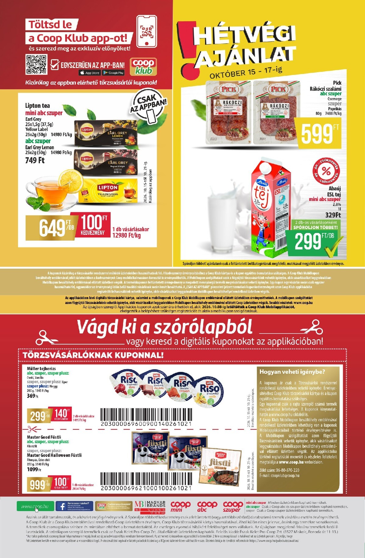 coop - A jövőbeli Coop - Észak-Kelet akciós újság csütörtöktől 2026.10.15.-tól szerdától 2026.10.21.-ig érvényes. - page: 12