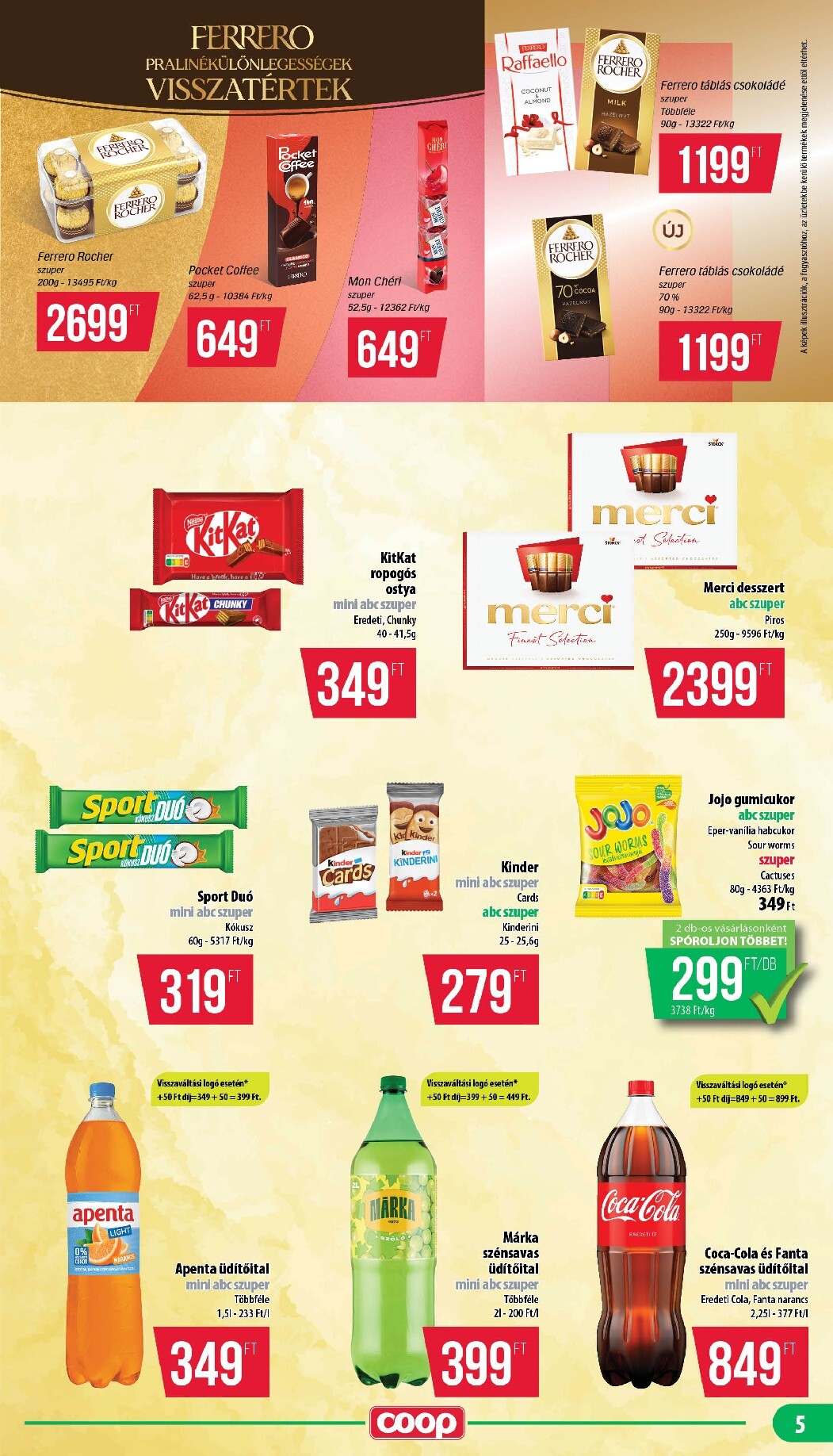 coop - A jövőbeli Coop - Nyírzem/Szabolcs akciós újság csütörtöktől 2026.10.15.-tól szerdától 2026.10.21.-ig érvényes. - page: 5