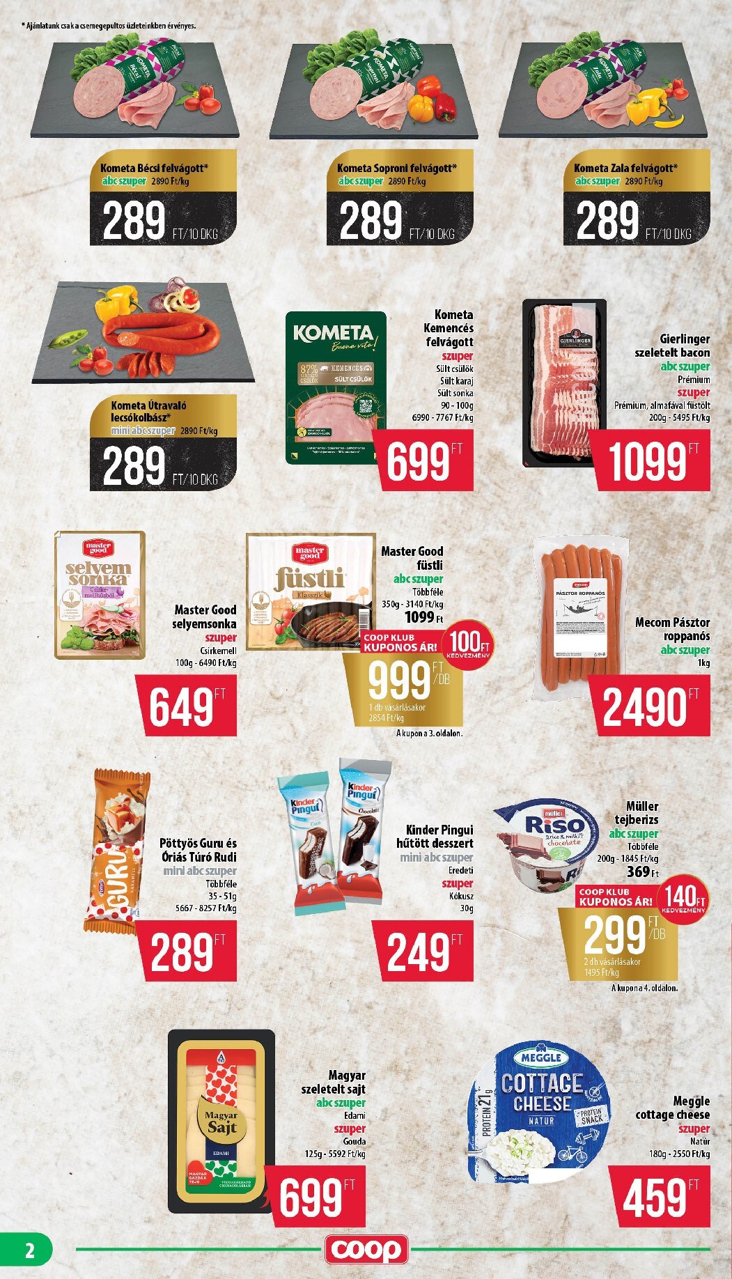 coop - A jövőbeli Coop - Nyírzem/Szabolcs akciós újság csütörtöktől 2026.10.15.-tól szerdától 2026.10.21.-ig érvényes. - page: 2