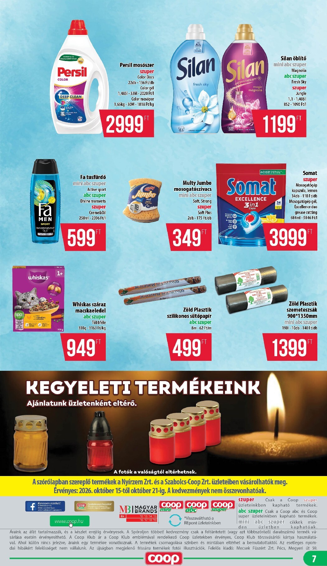 coop - A jövőbeli Coop - Nyírzem/Szabolcs akciós újság csütörtöktől 2026.10.15.-tól szerdától 2026.10.21.-ig érvényes. - page: 7