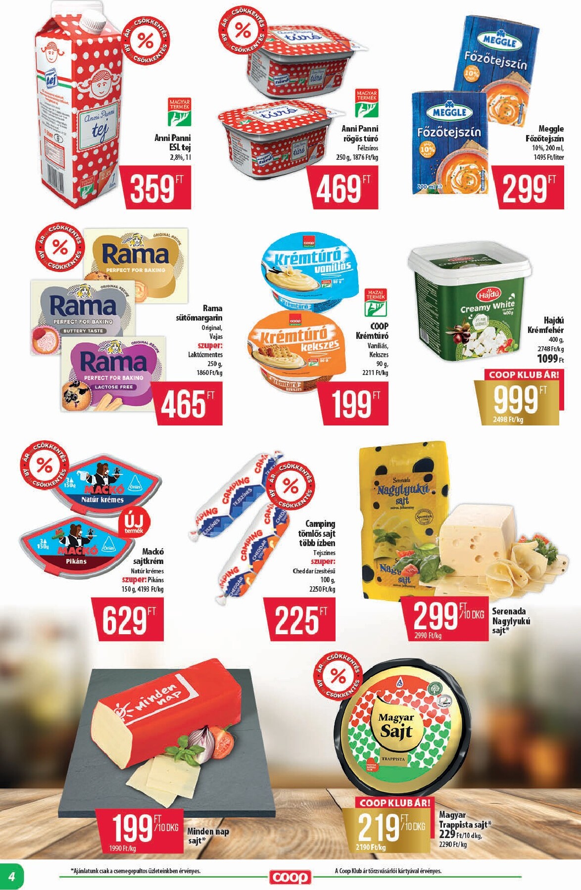 coop - A jövőbeli Coop - Alföld akciós újság csütörtöktől 2026.10.15.-tól szerdától 2026.10.21.-ig érvényes. - page: 4
