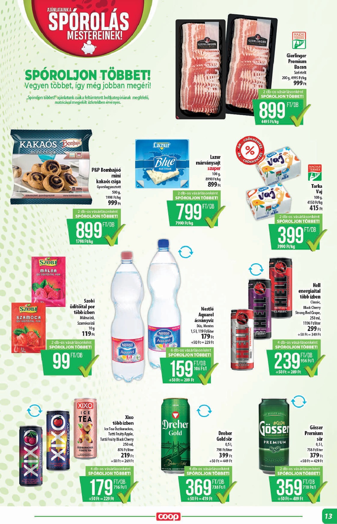 coop - A jövőbeli Coop - Alföld akciós újság csütörtöktől 2026.10.15.-tól szerdától 2026.10.21.-ig érvényes. - page: 13