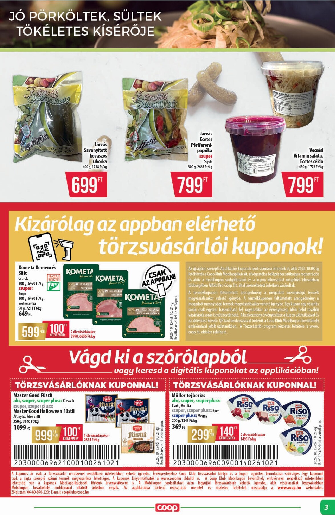 coop - A jövőbeli Coop - Alföld akciós újság csütörtöktől 2026.10.15.-tól szerdától 2026.10.21.-ig érvényes. - page: 3