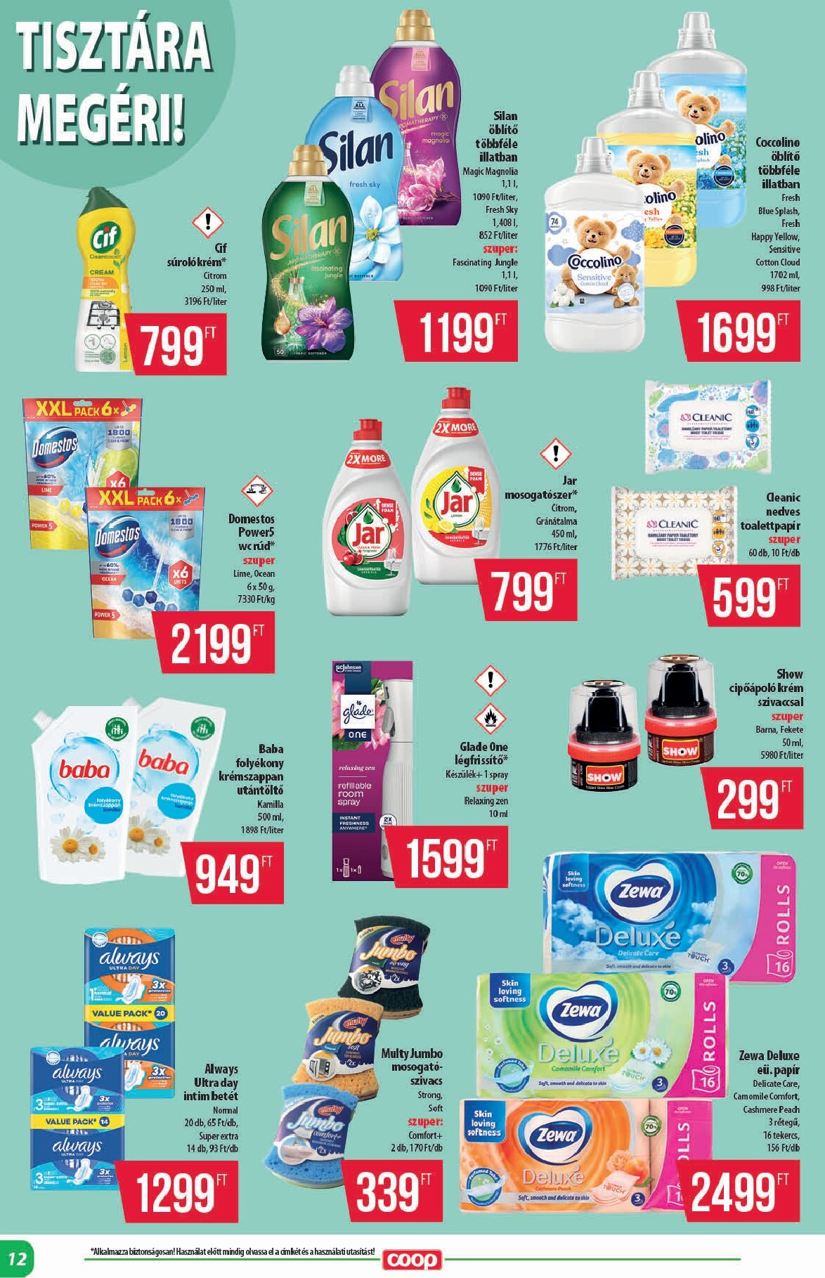 coop - A jövőbeli Coop - Alföld akciós újság csütörtöktől 2026.10.15.-tól szerdától 2026.10.21.-ig érvényes. - page: 12