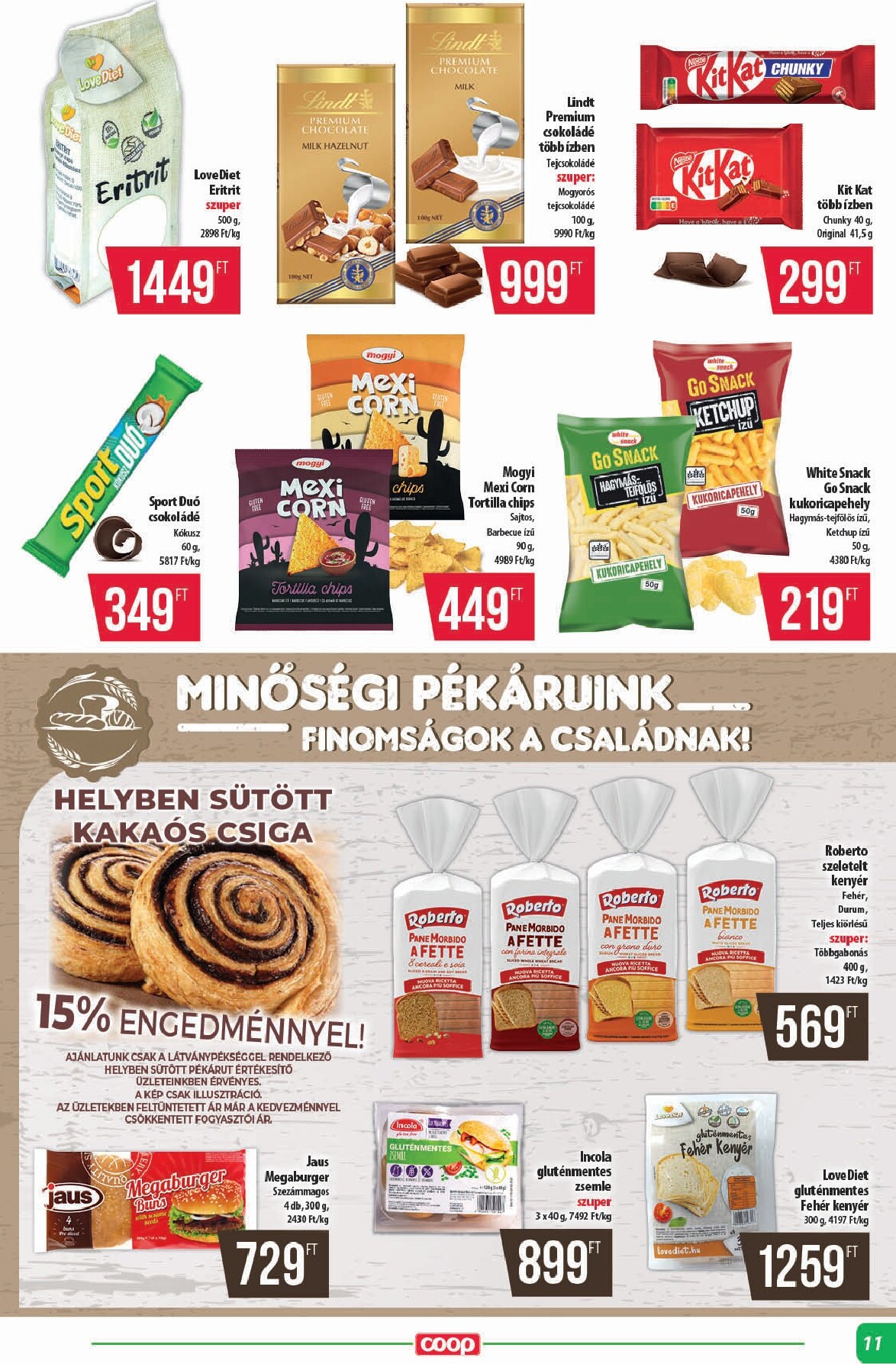 coop - A jövőbeli Coop - Alföld akciós újság csütörtöktől 2026.10.15.-tól szerdától 2026.10.21.-ig érvényes. - page: 11