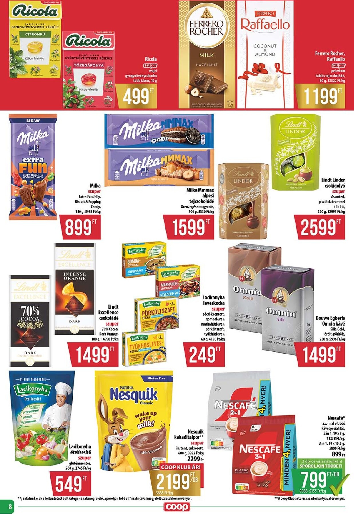 coop - A jövőbeli Coop - Abc-Szuper akciós újság csütörtöktől 2026.10.15.-tól szerdától 2026.10.21.-ig érvényes. - page: 8