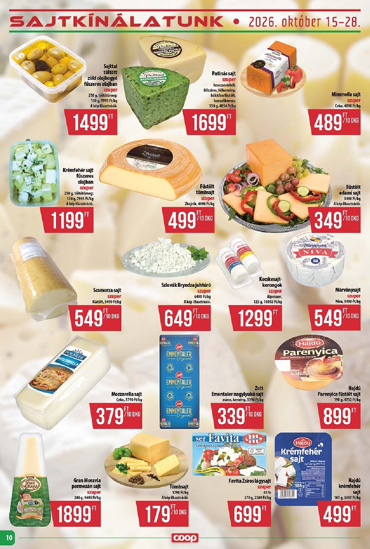 coop - A jövőbeli Coop - Abc-Szuper akciós újság csütörtöktől 2026.10.15.-tól szerdától 2026.10.21.-ig érvényes. - page: 10