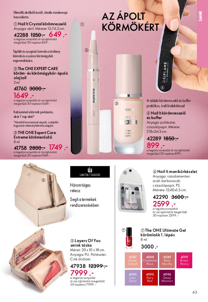 oriflame - Oriflame akciós újság, érvényes 09.07. - 09.30. - page: 63