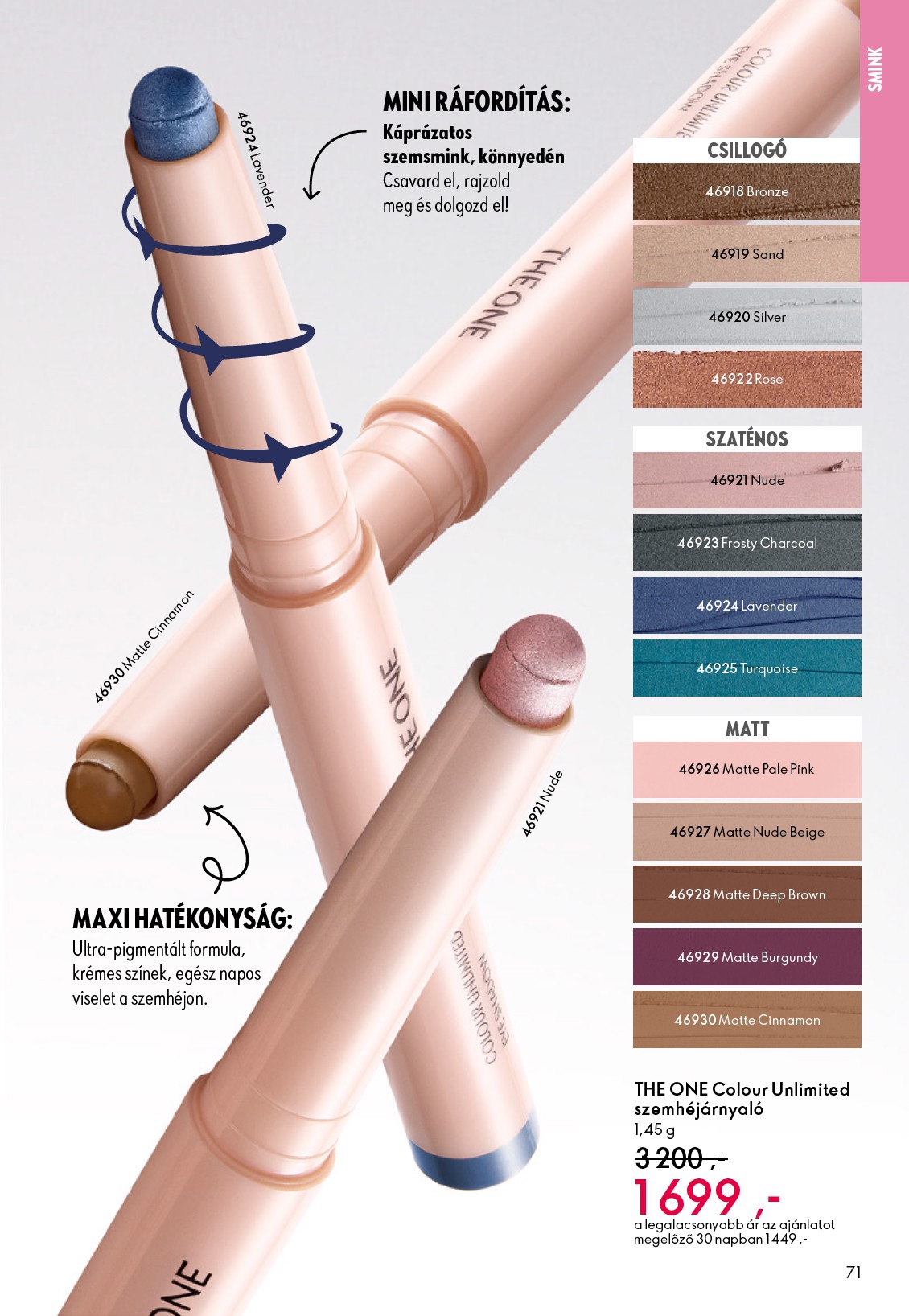 oriflame - Oriflame akciós újság, érvényes 12.03. - 12.23. - page: 71