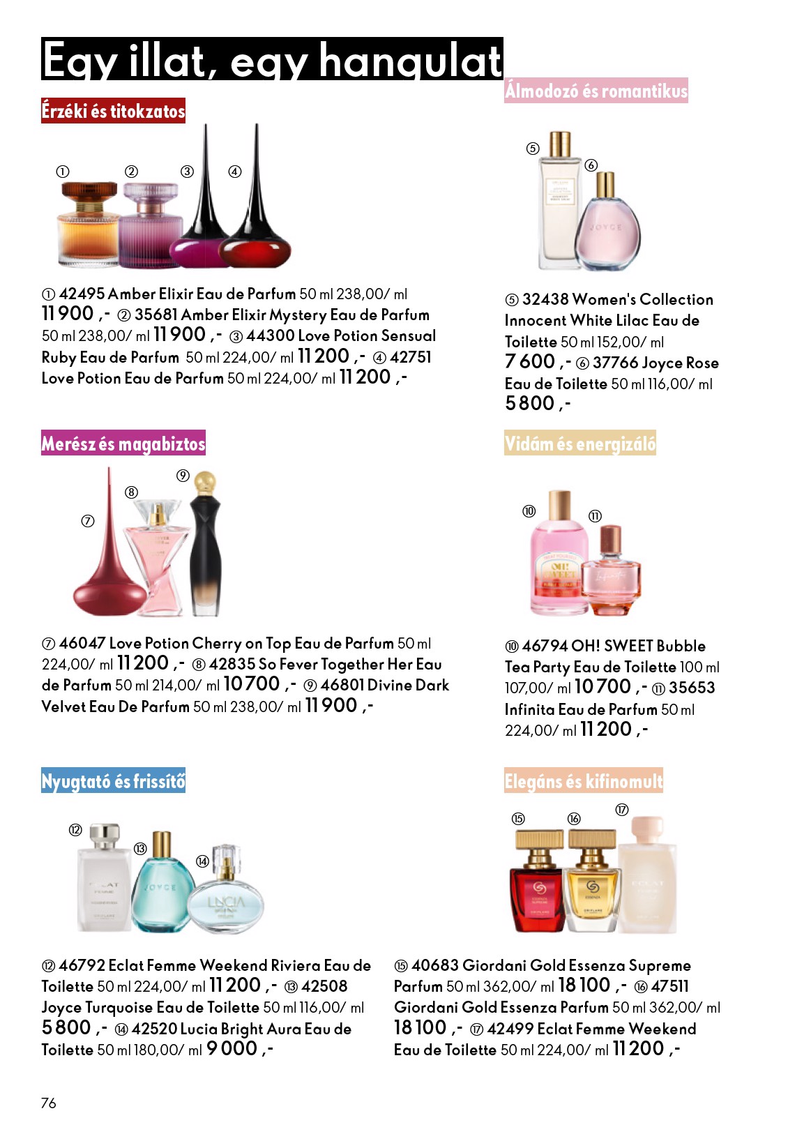 oriflame - Oriflame akciós újság, érvényes 12.24. - 01.20. - page: 76