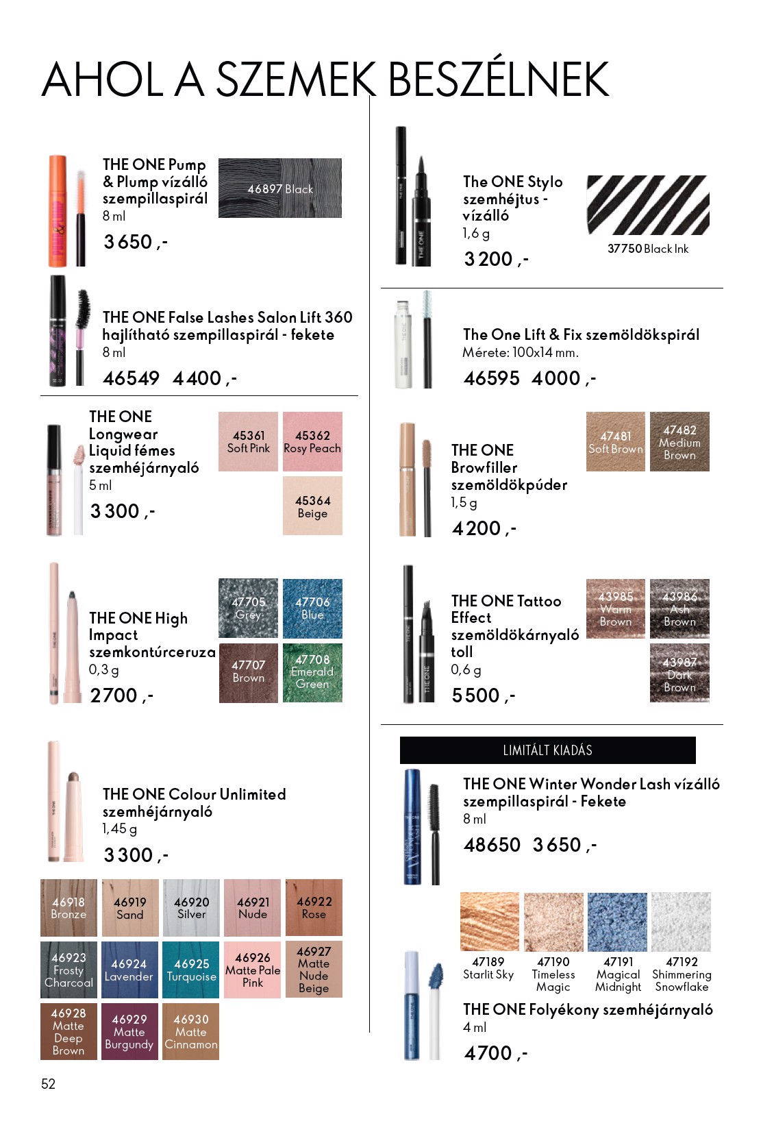 oriflame - Oriflame akciós újság, érvényes 2026.02.11. - 2026.03.03. - page: 52