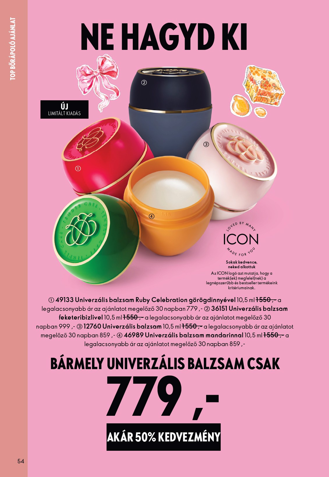 oriflame - Oriflame akciós újság, érvényes 2026.03.25. - 2026.04.14. - page: 54