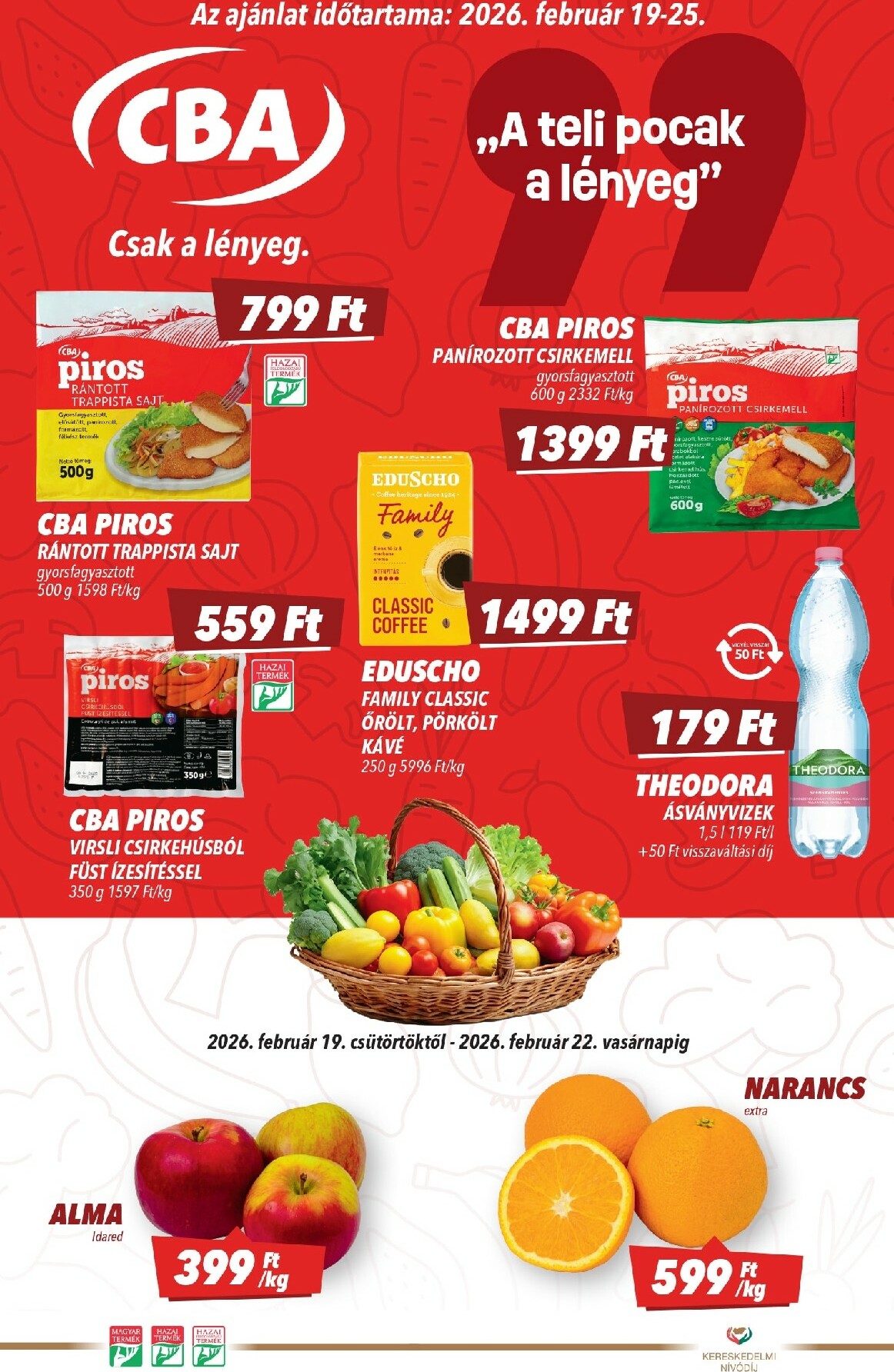cba - CBA akciós újság, érvényes 2026.02.19. - 2026.02.25.