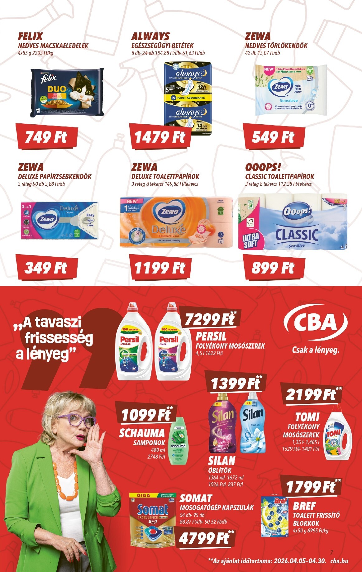 cba - A jövőbeli CBA akciós újság csütörtöktől 2026.04.16.-tól szerdától 2026.04.22.-ig érvényes. - page: 7
