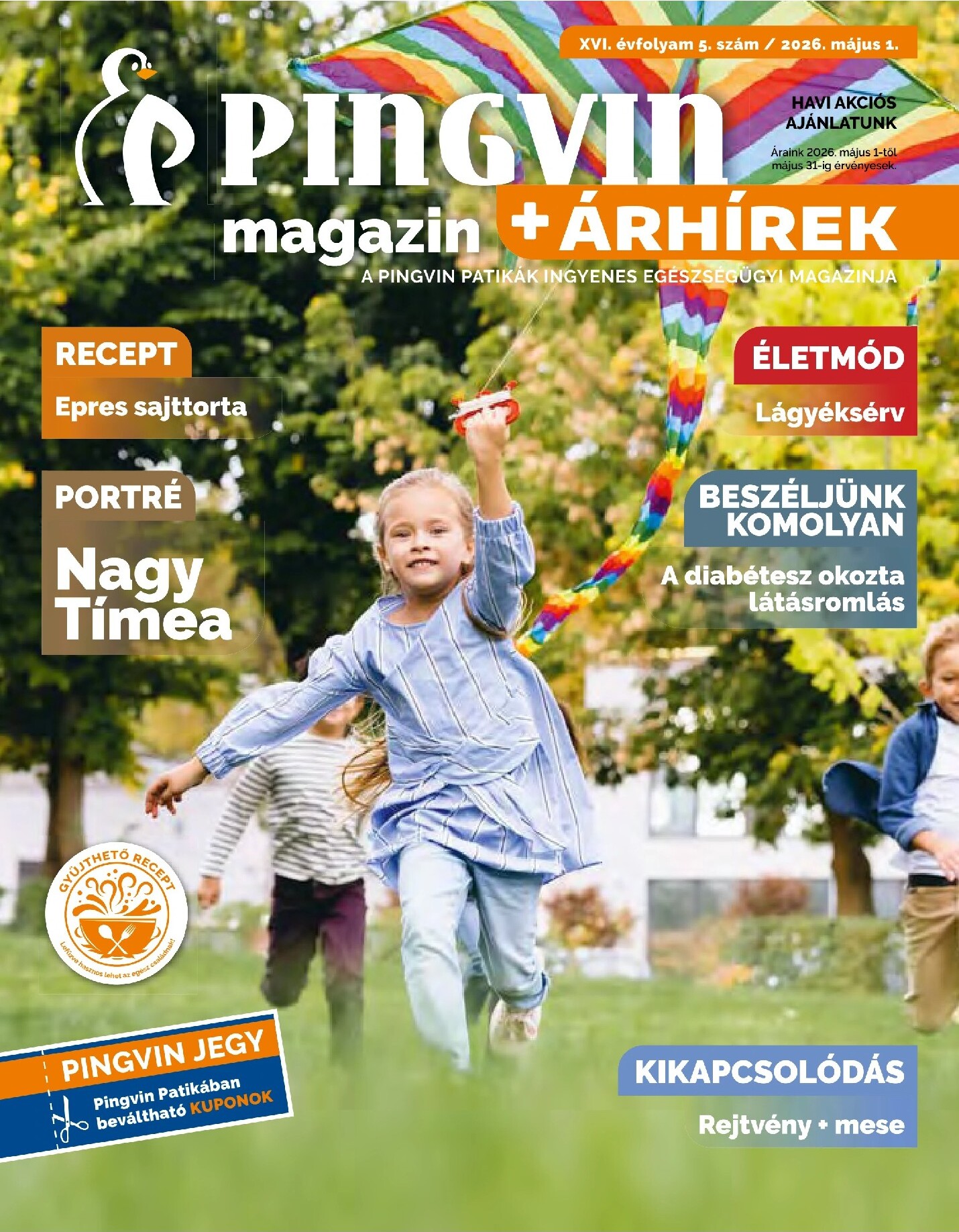 pingvin-patika - Aktuális Pingvin Patika - Magazin szórólap érvényes péntektől 2026.05.01.-től vasárnaptól 2026.05.31.-ig