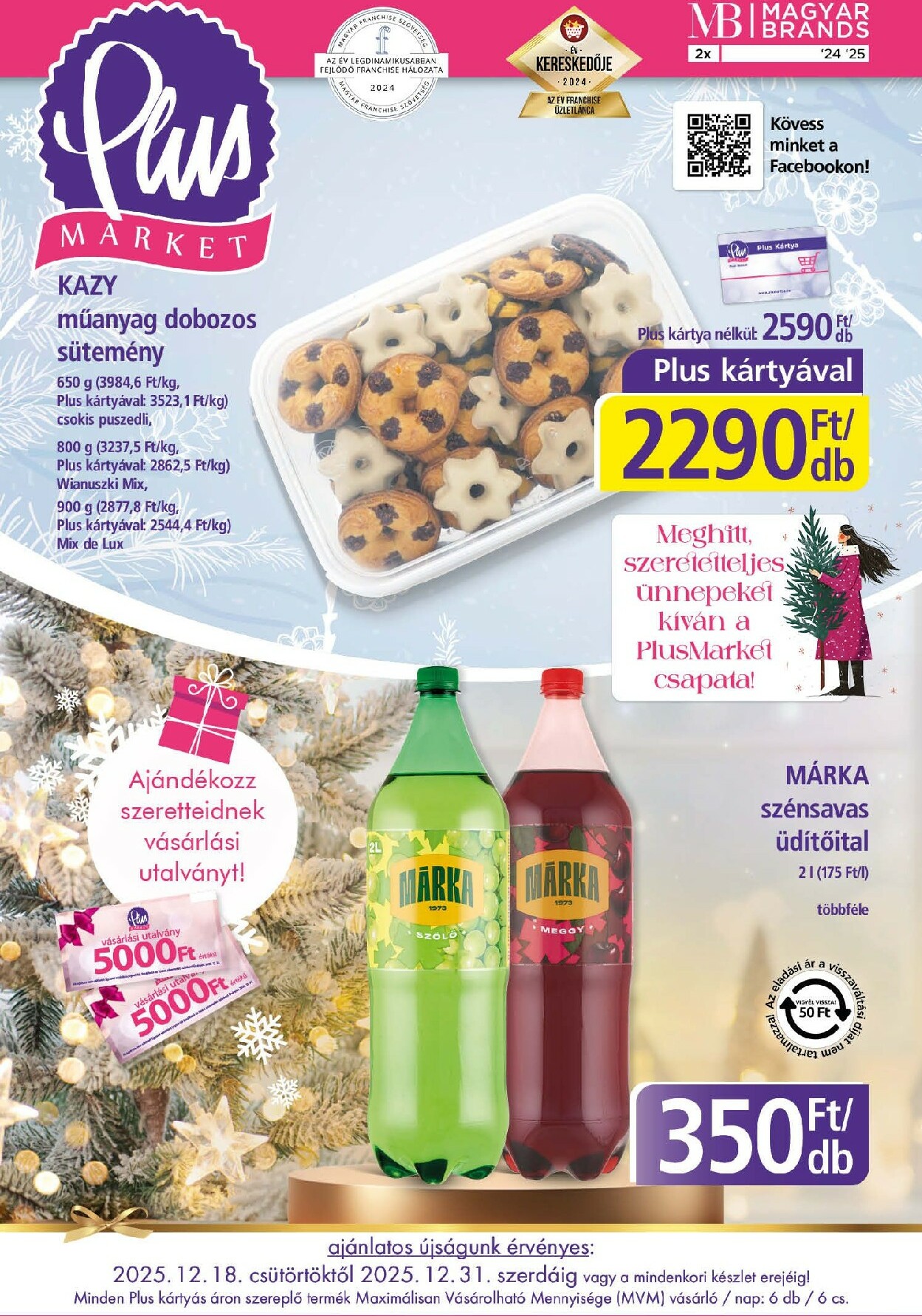 plus-market - Plus Market akciós újság, érvényes 12.18. - 12.31.