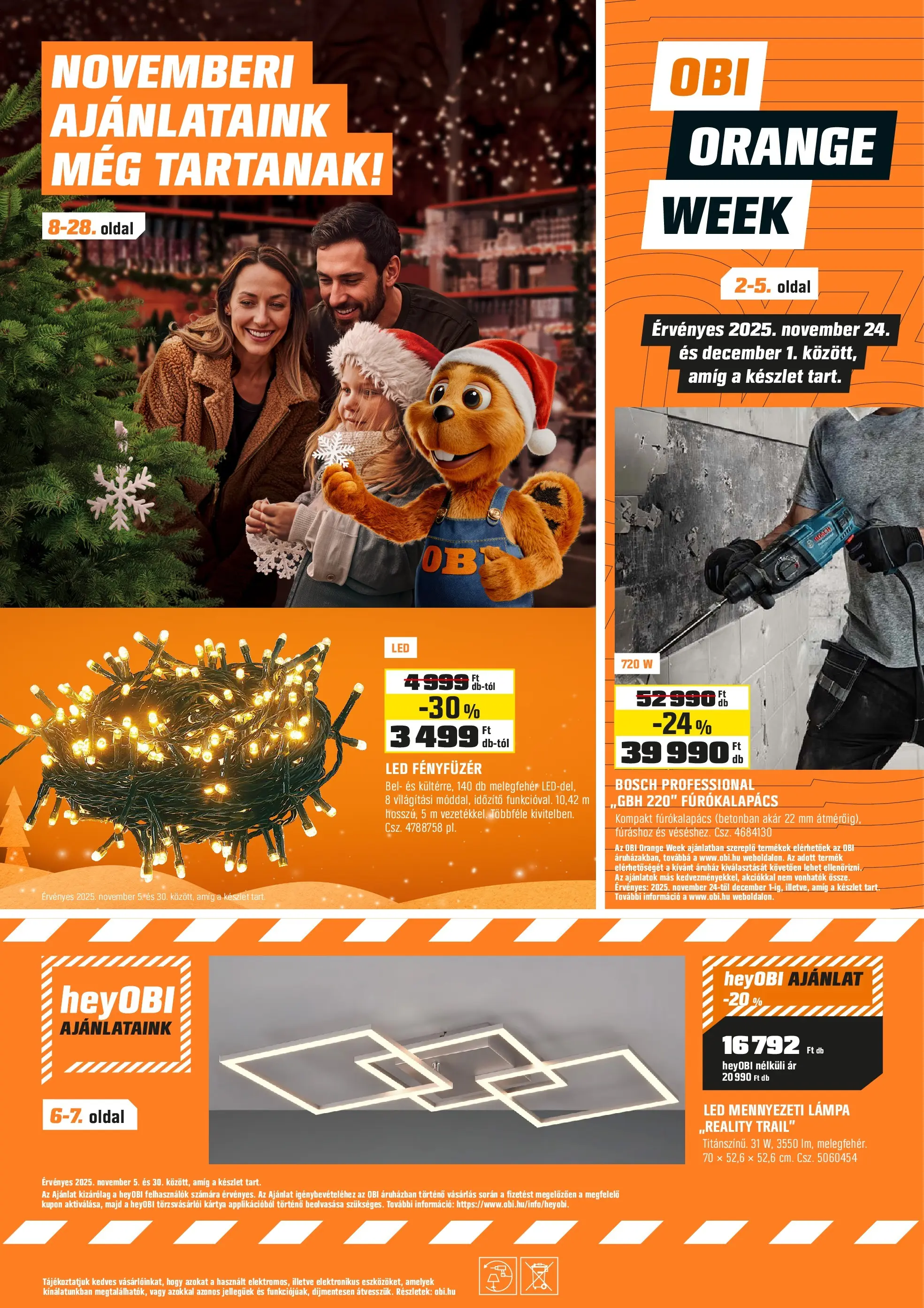 obi - OBI - Orange Week akciós újság, érvényes 11.24. - 12.01.