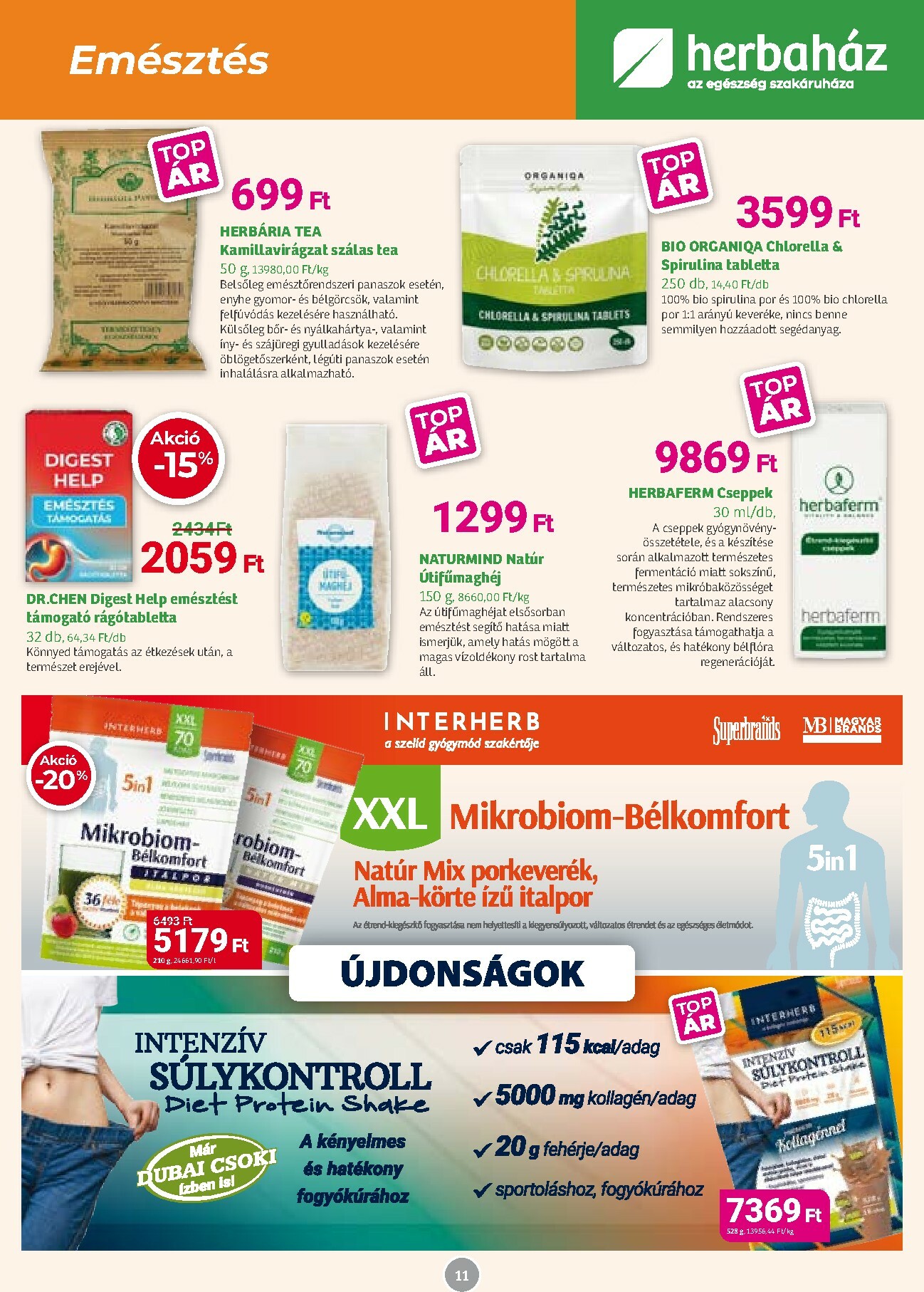 herbahaz - Herbaház akciós újság, érvényes 10.06. - 11.02. - page: 11